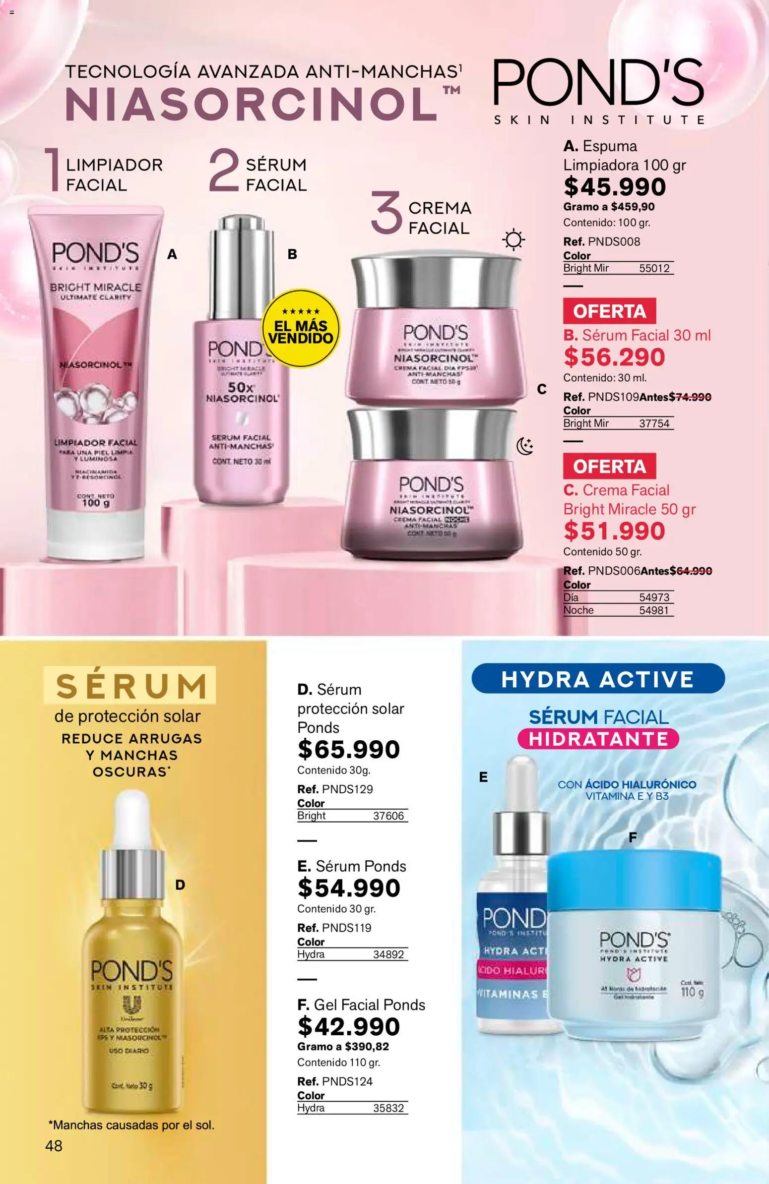 Leonisa revista - valida desde el 25/06/2026 | Página: 48 | Productos: Espuma, Crema, Limpiador, Limpiador facial