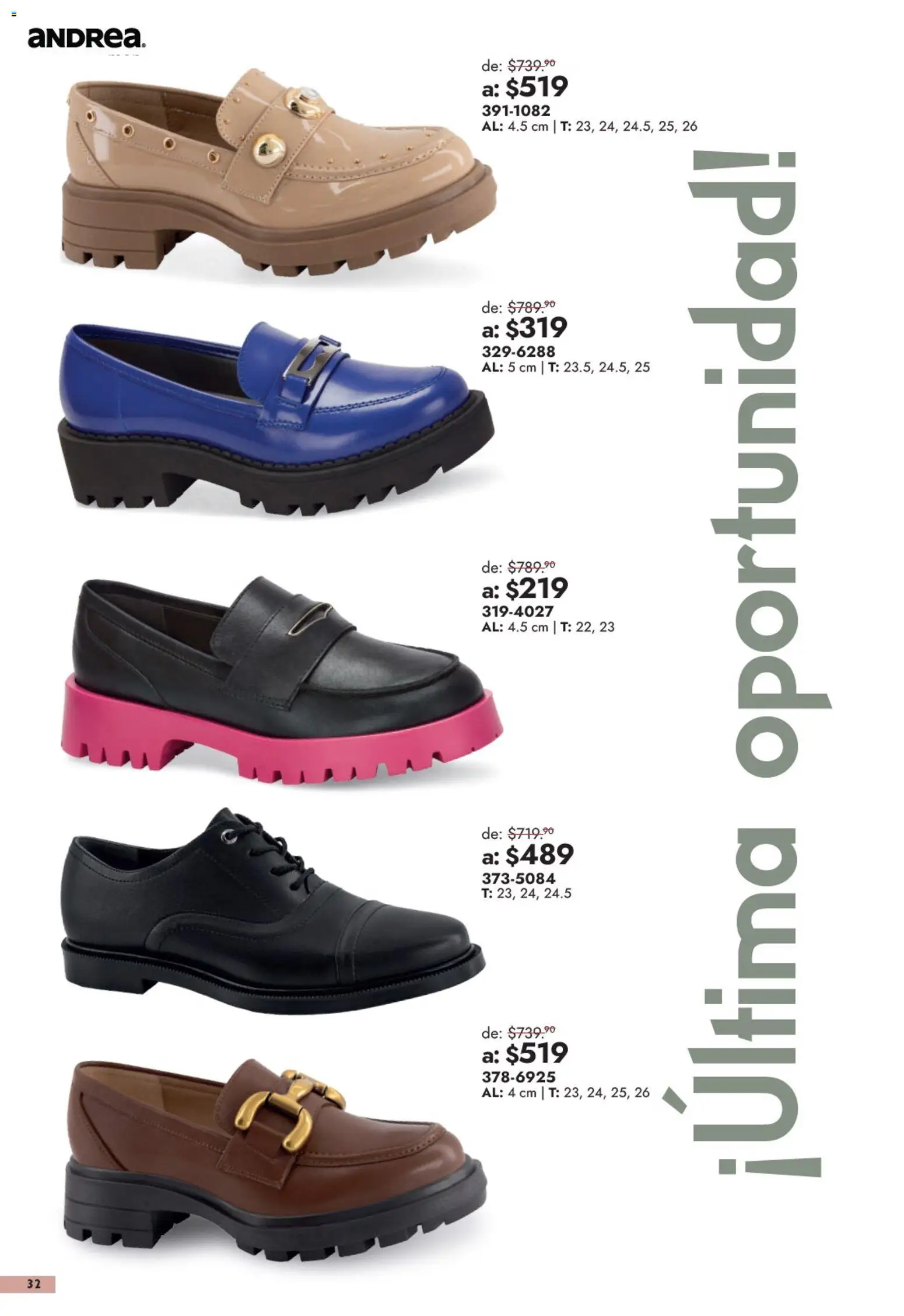 Nuevas ofertas de Andrea válidas en toda la República Mexicana desde el 13/09/2026. ¡Encuentra las mejores ofertas en Andrea catálogo Outlet! | Página: 32