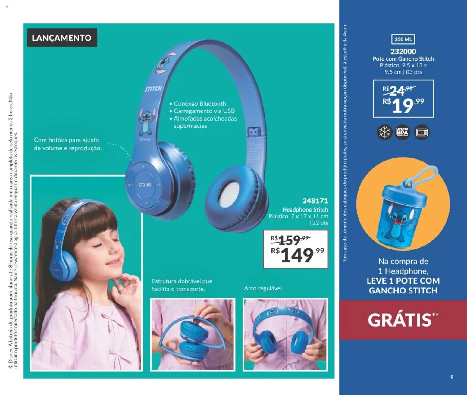 Avon Folheto - válido de 21/09/2026 | Página: 9 | Produtos: Bateria, USB