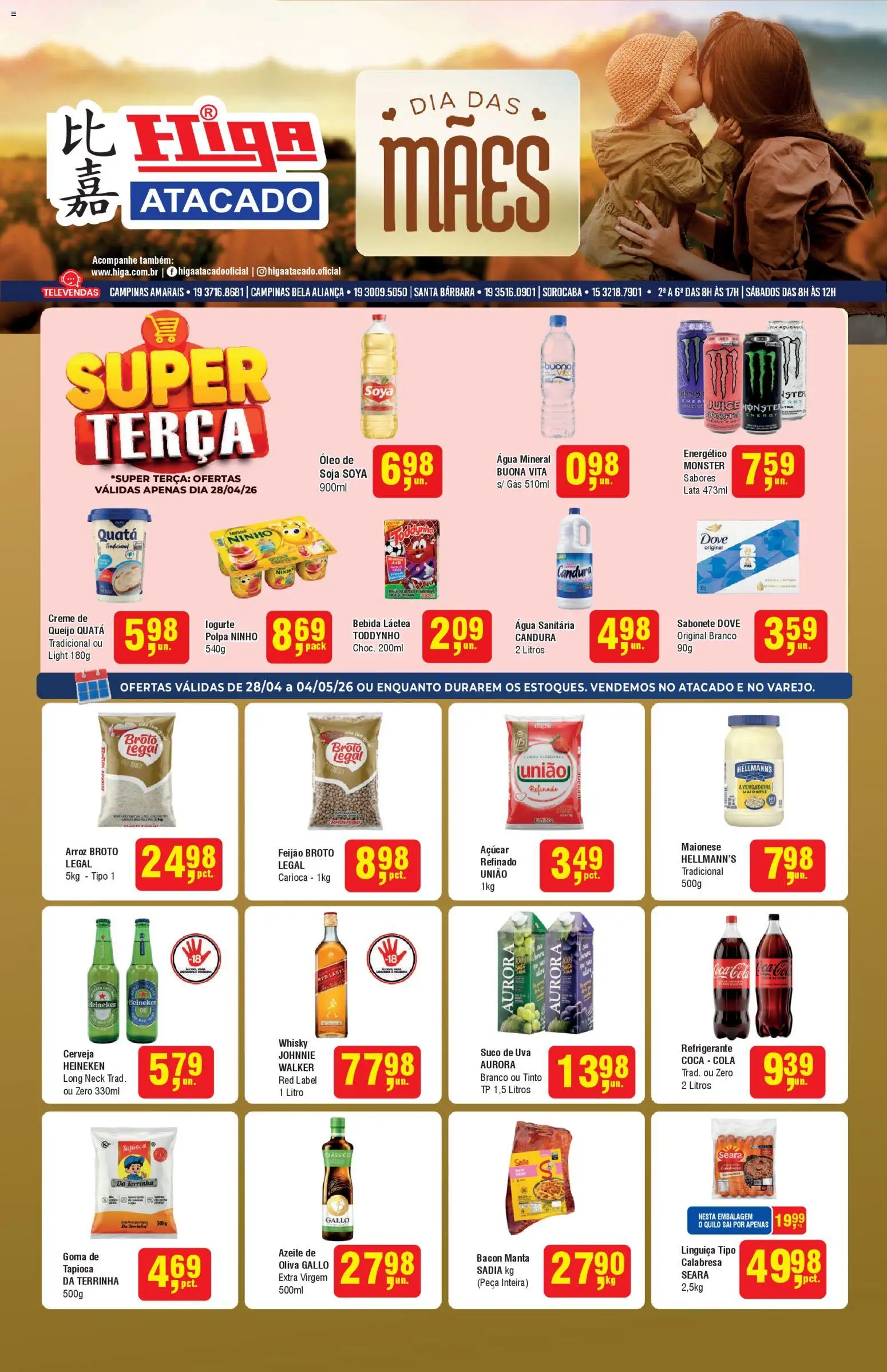 Higa Atacado - Ofertas da semana de 28/04/2026 ? Não perca as melhores promoções! | Brasil