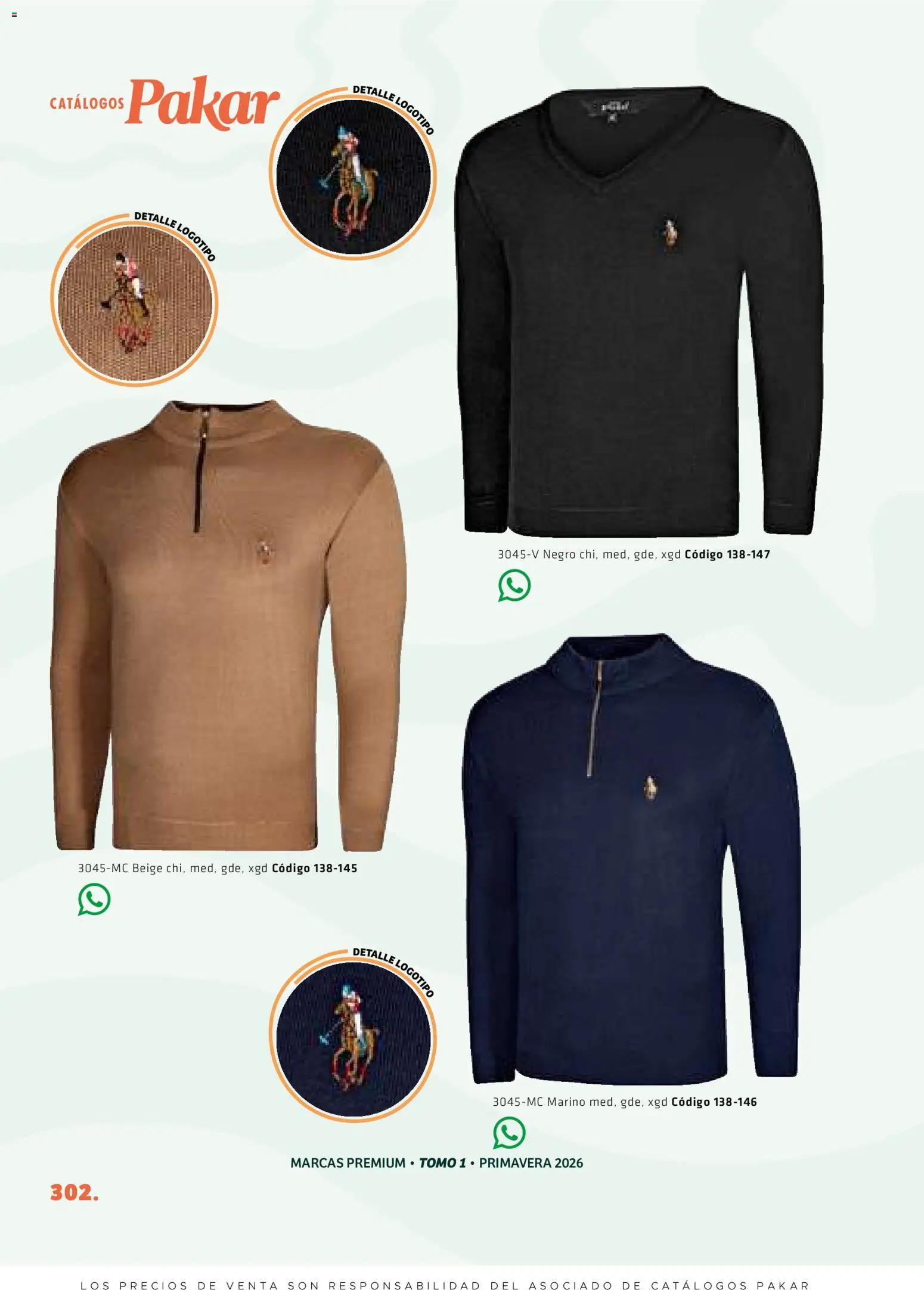 Nuevas ofertas de SC Pakar válidas en toda la República Mexicana desde el 27/02/2026. ¡Encuentra las mejores ofertas en SC Pakar catálogo Premium Men Tomo 1! | Página: 302