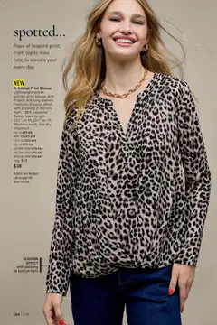 Preview of Avon weekly ads valid from 07/29/2026 | Page: 124 | Products: Blouse, Jeans