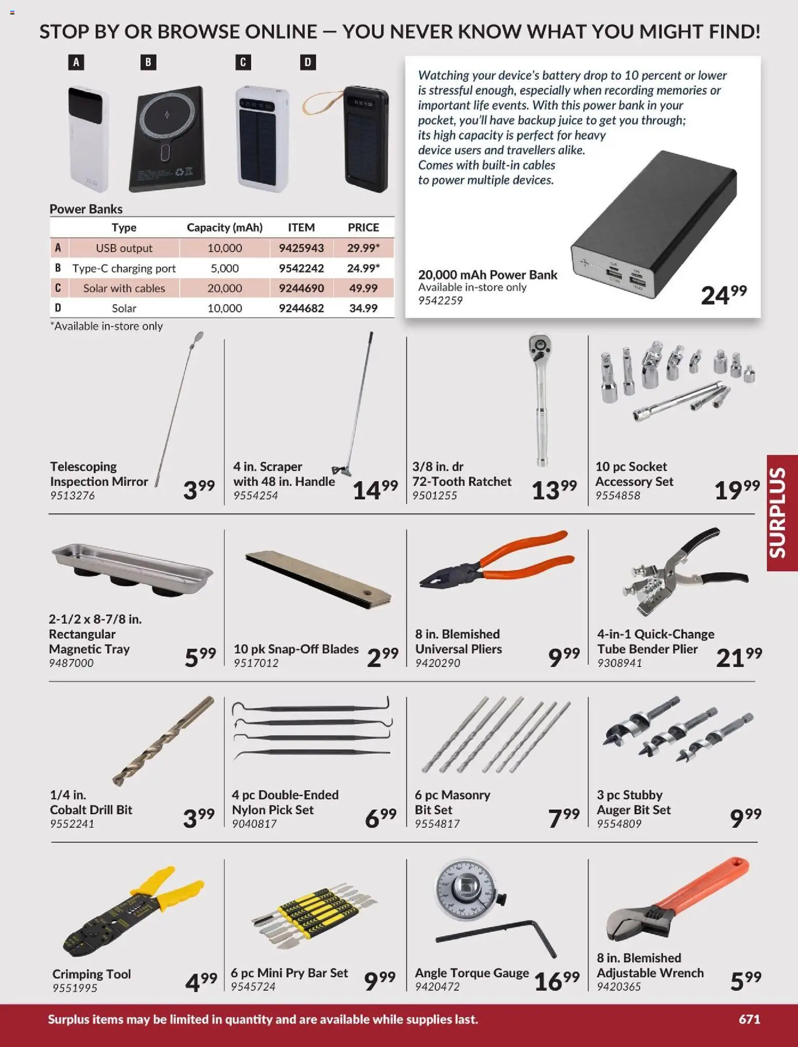 Princess Auto flyer valid from 21.04.2026 | Page: 7 | Products: PC, Socket, Battery, Mirror