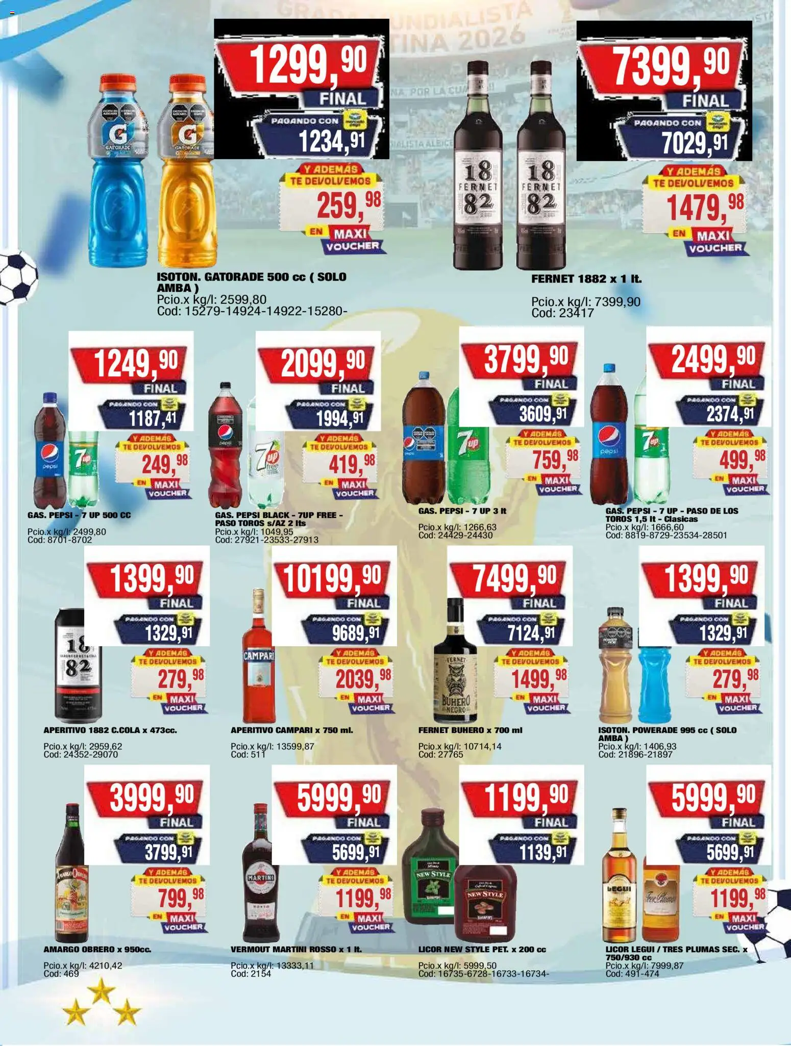 Maxiconsumo ofertas │ válido desde el 20/07/2026 | Página: 21 | Productos: Fernet, Té