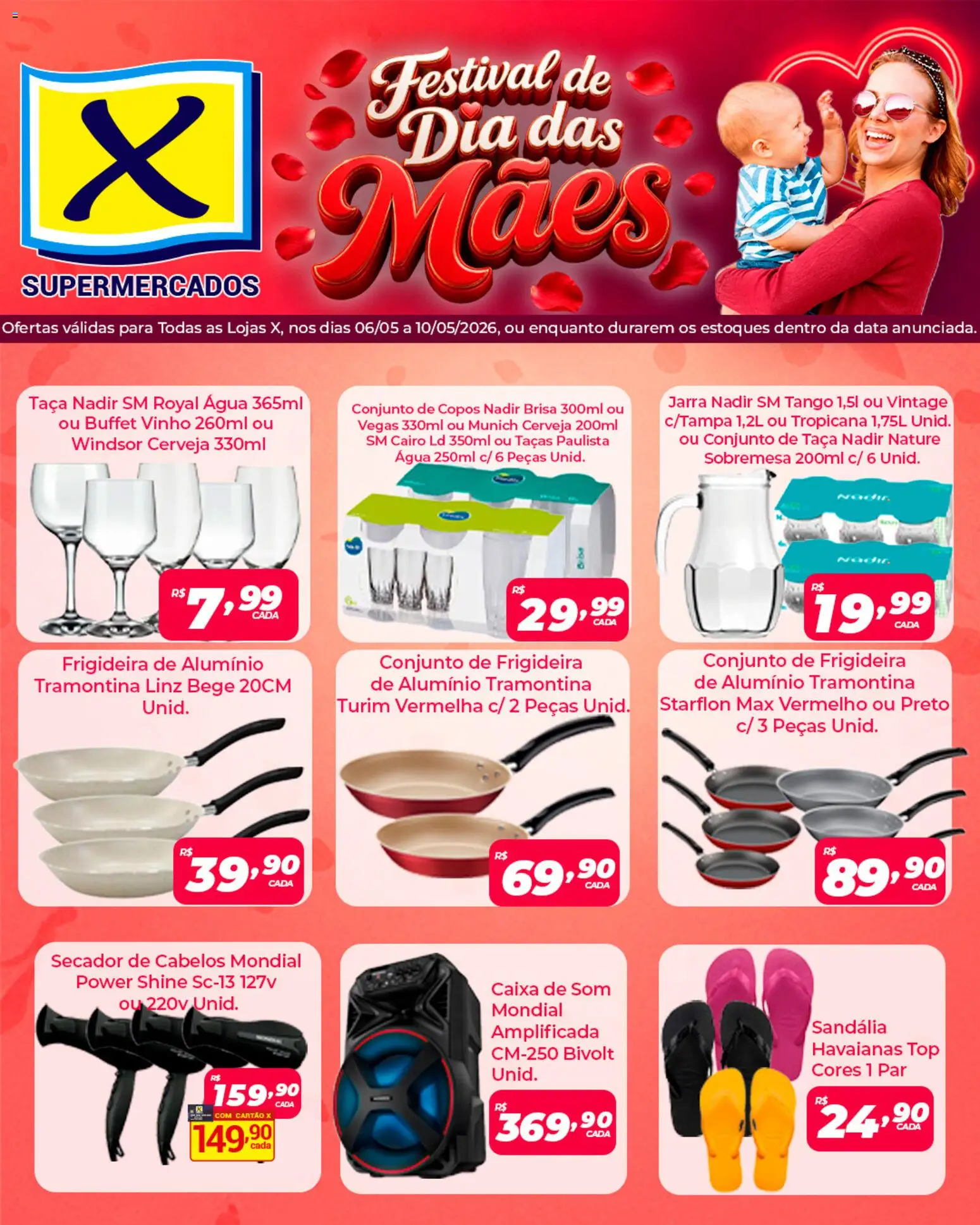 X Supermercados Folheto - válido de 06.05.2026 | Página: 4 | Produtos: Caixa de som, Caixa, Cerveja, Jarra