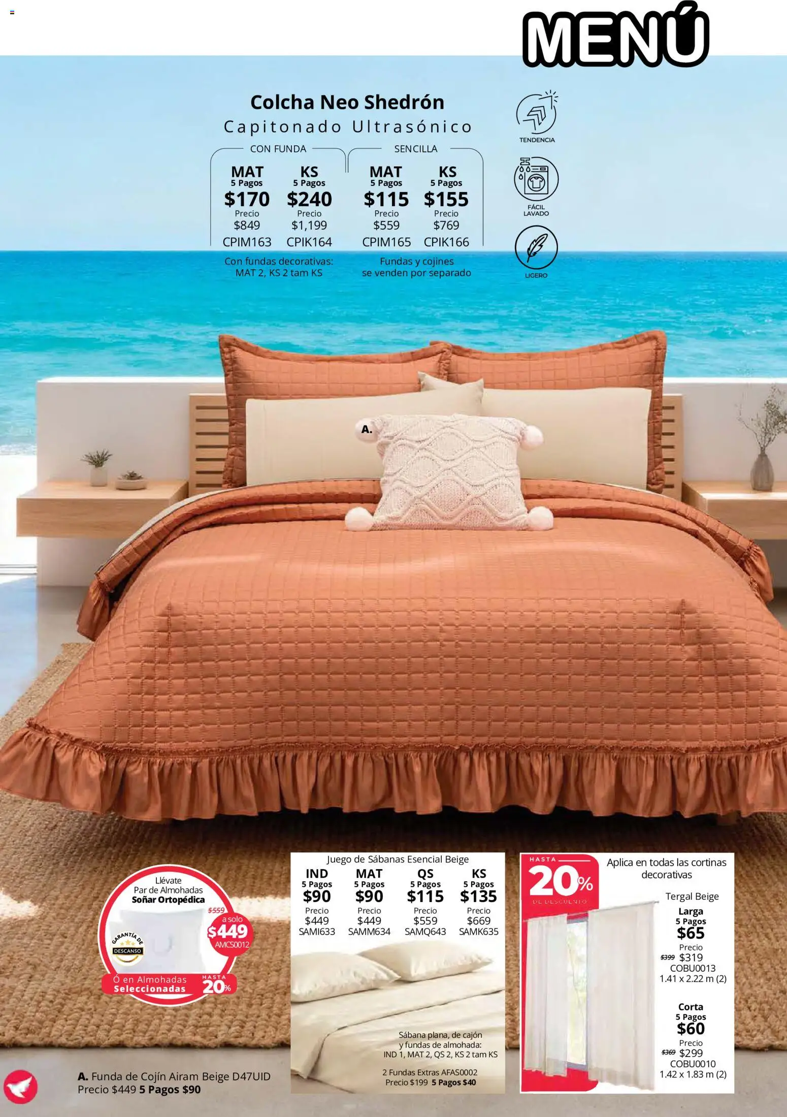 Nuevas ofertas de Colchas Concord válidas en toda la República Mexicana desde el 15/10/2026. ¡Encuentra las mejores ofertas en Colchas Concord catálogo! | Página: 96