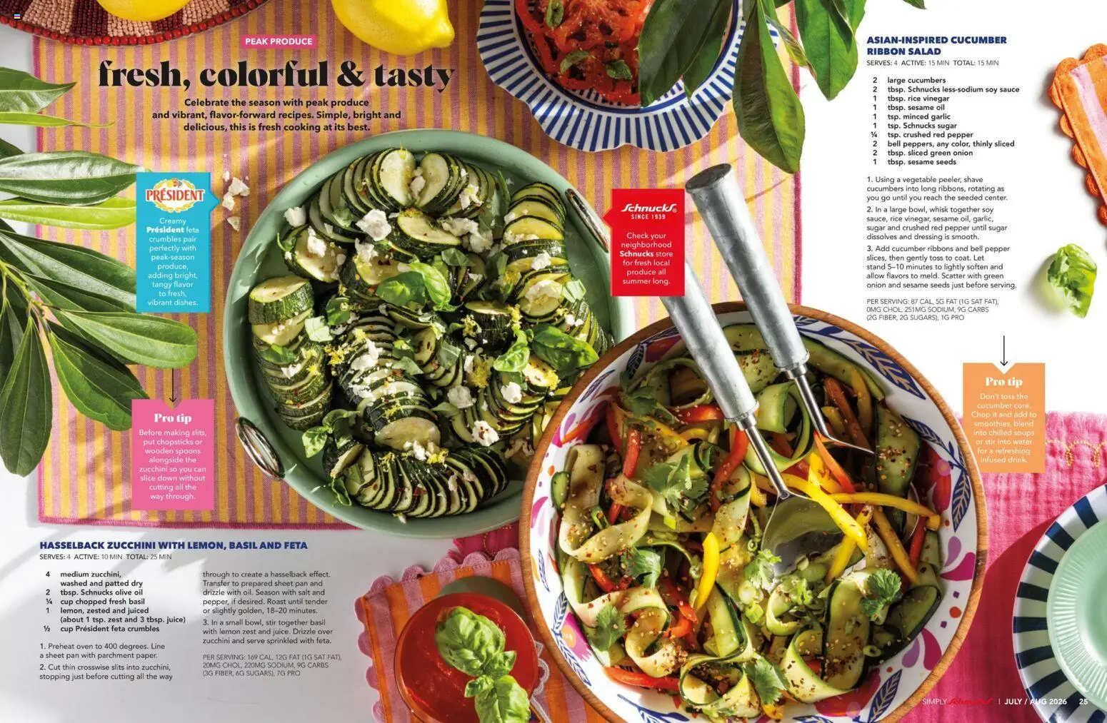 Schnucks Monthly Ad - valid from 07/01/2026 | Page: 14 | Products: Zucchini, Sauce, Onion, Sheet