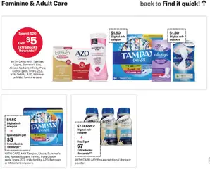 Preview of CVS Pharmacy weekly ads valid from 10.05.2026 | Page: 8 | Products: Safe, Kale, Tampons
