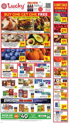 Preview of Lucky Supermarkets weekly ads valid from 10/14/2026
