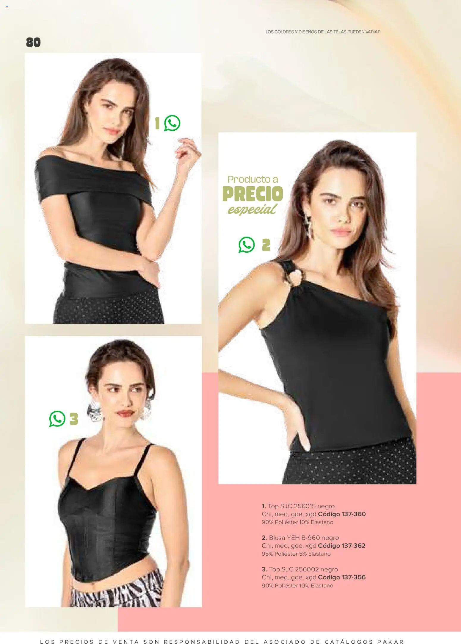 Nuevas ofertas de SC Pakar válidas en toda la República Mexicana desde el 30.01.2026. ¡Encuentra las mejores ofertas en SC Pakar catálogo Ropa! | Página: 80 | Productos: Blusa, Top