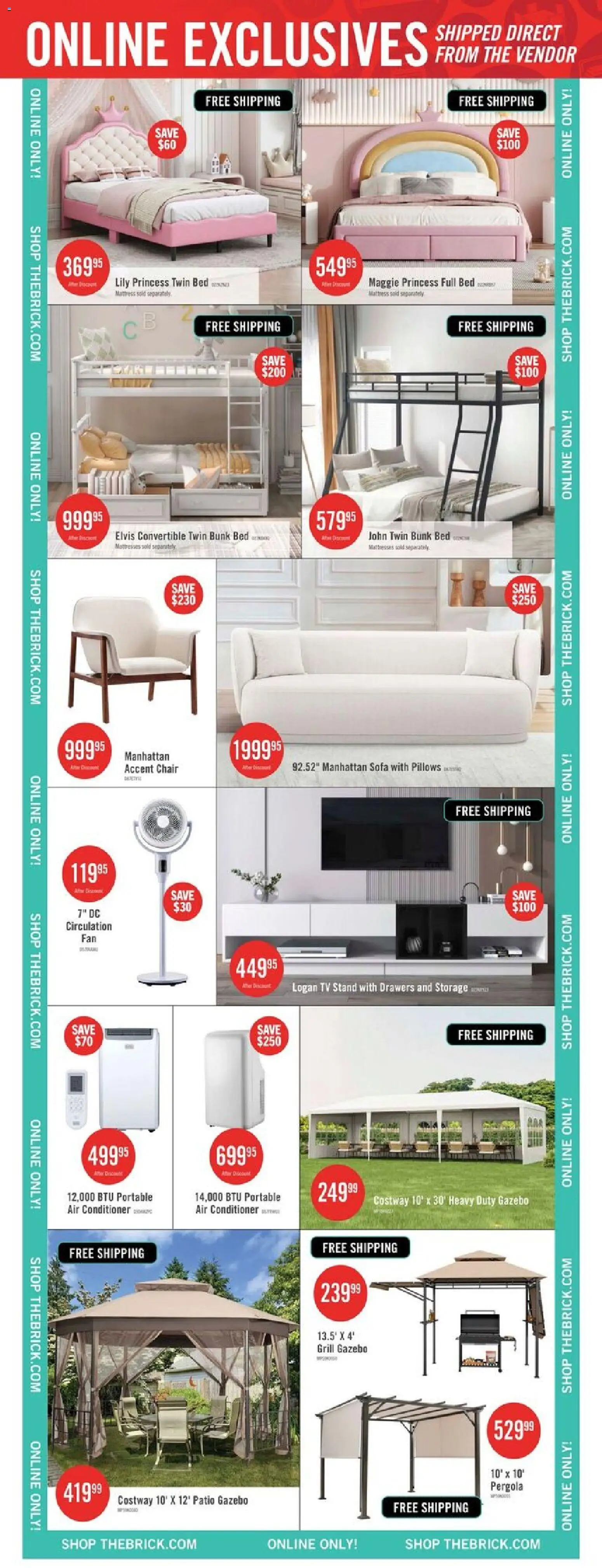 The Brick flyer valid from 05.06.2026 | Page: 20 | Products: Tv, Conditioner, Bed, Mattress
