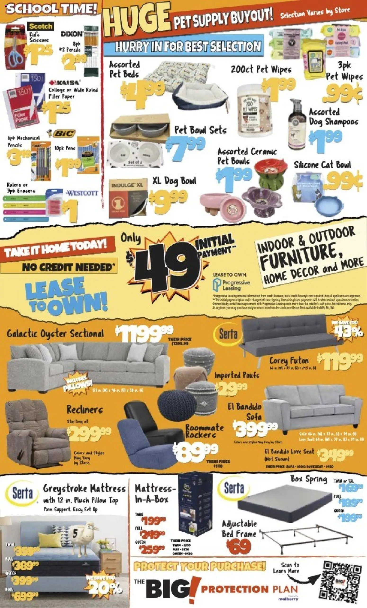 Big Lots Weekly Ad - valid from 08/13/2026 | Page: 2 | Products: Pillow, Sofa, Box, Sectional
