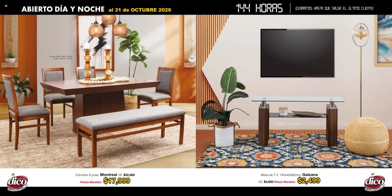 Nuevas ofertas de Muebles Dico válidas en toda la República Mexicana desde el 22/01/2026. ¡Encuentra las mejores ofertas en Muebles Dico catálogo! | Página: 27