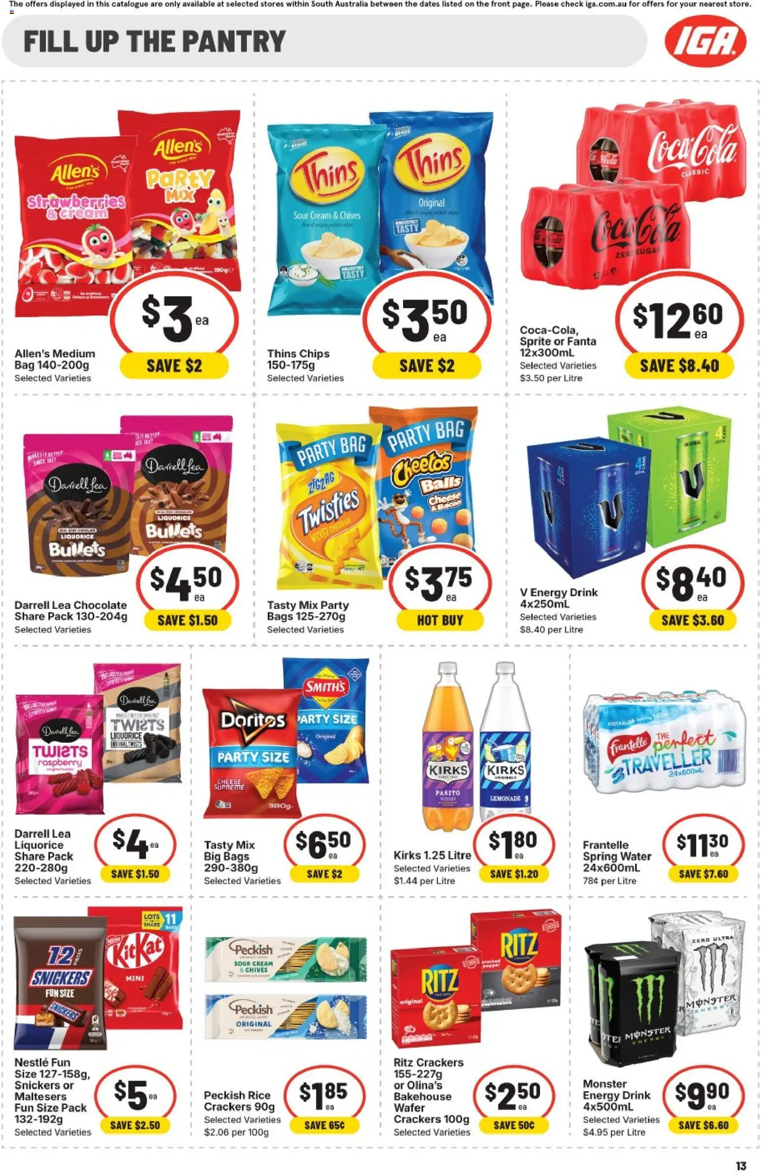 IGA catalogue - valid from 08/07/2026 | Page: 9 | Products: Chocolate, Sour cream, Raspberry, Bag