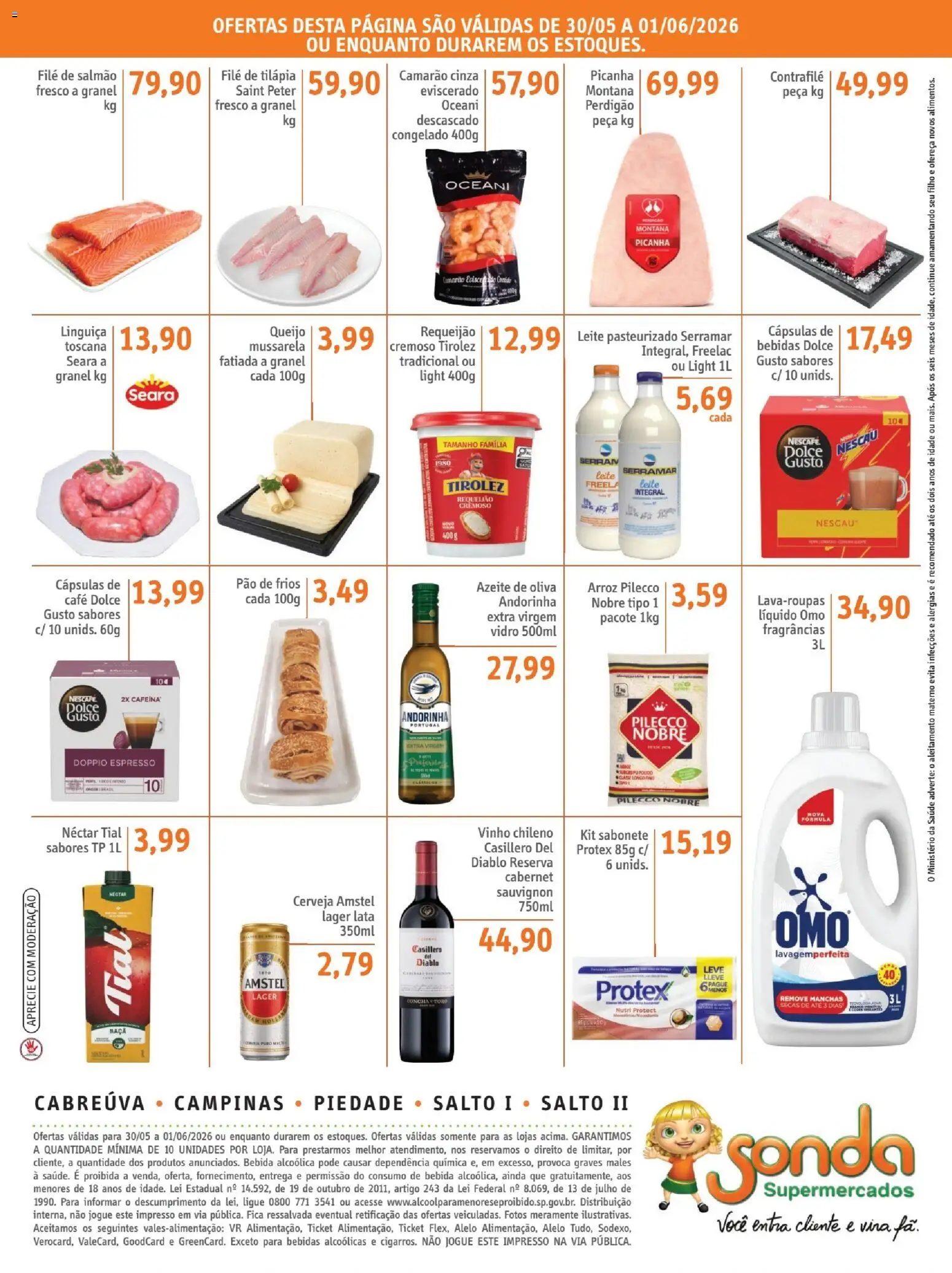 Sonda Folheto - válido de 28.05.2026 | Página: 2 | Produtos: Queijo, Café, Sabonete, Requeijão