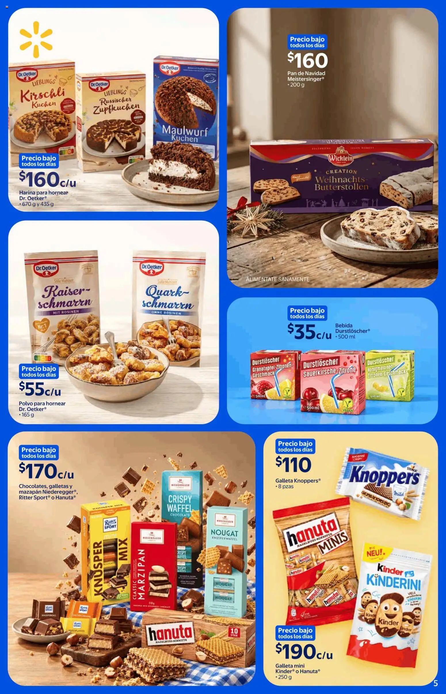 Nuevas ofertas de Walmart Express válidas en toda la República Mexicana desde el 18/09/2026. ¡Encuentra las mejores ofertas en Walmart Express folleto El poder de la tradición alemana en tu mesa! | Página: 5 | Productos: Pan, Galletas, Polvo para hornear, Polvo