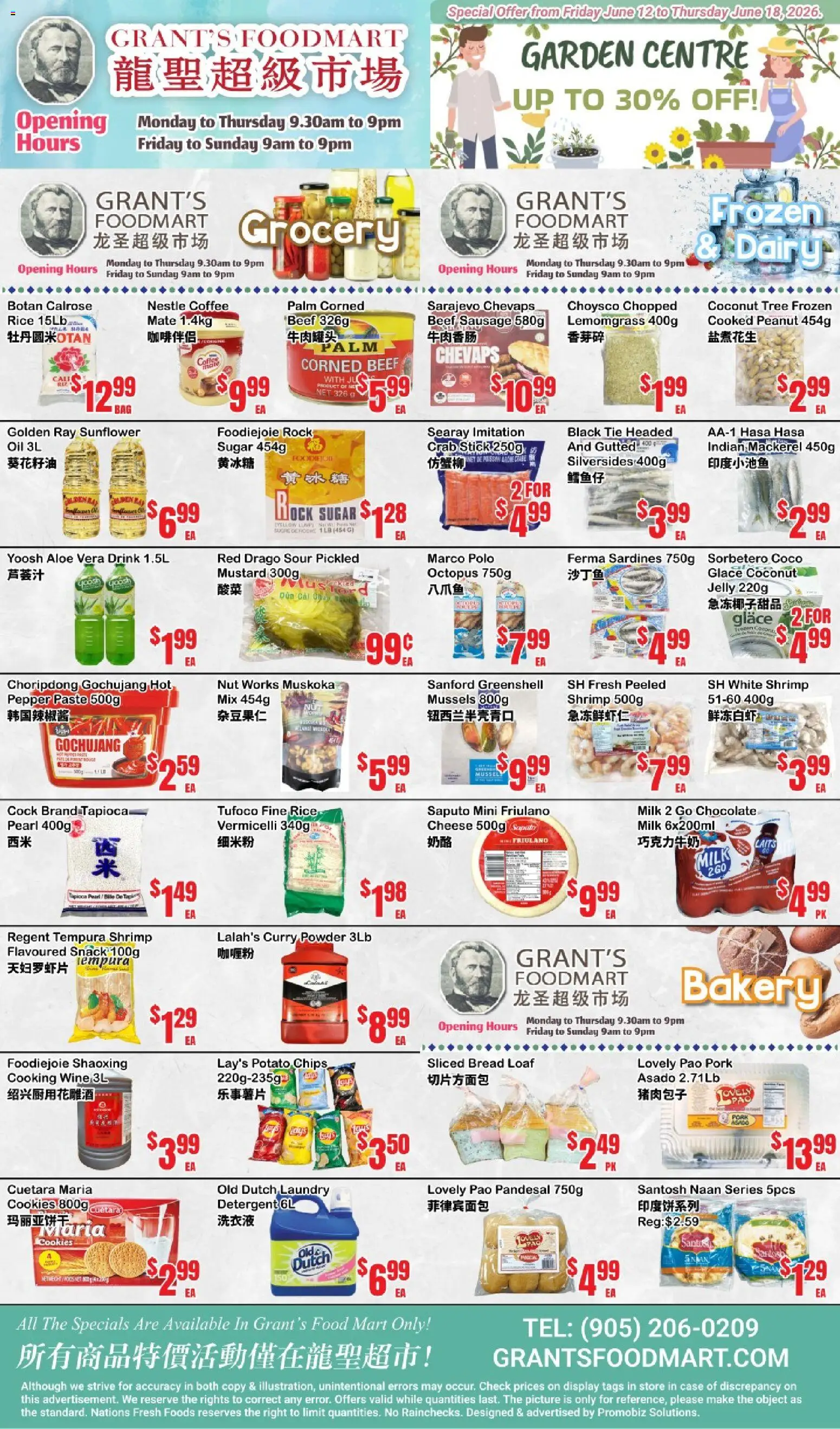 Oceans flyer valid from 12.06.2026 | Page: 1 | Products: Chips, Case, Detergent, Bread