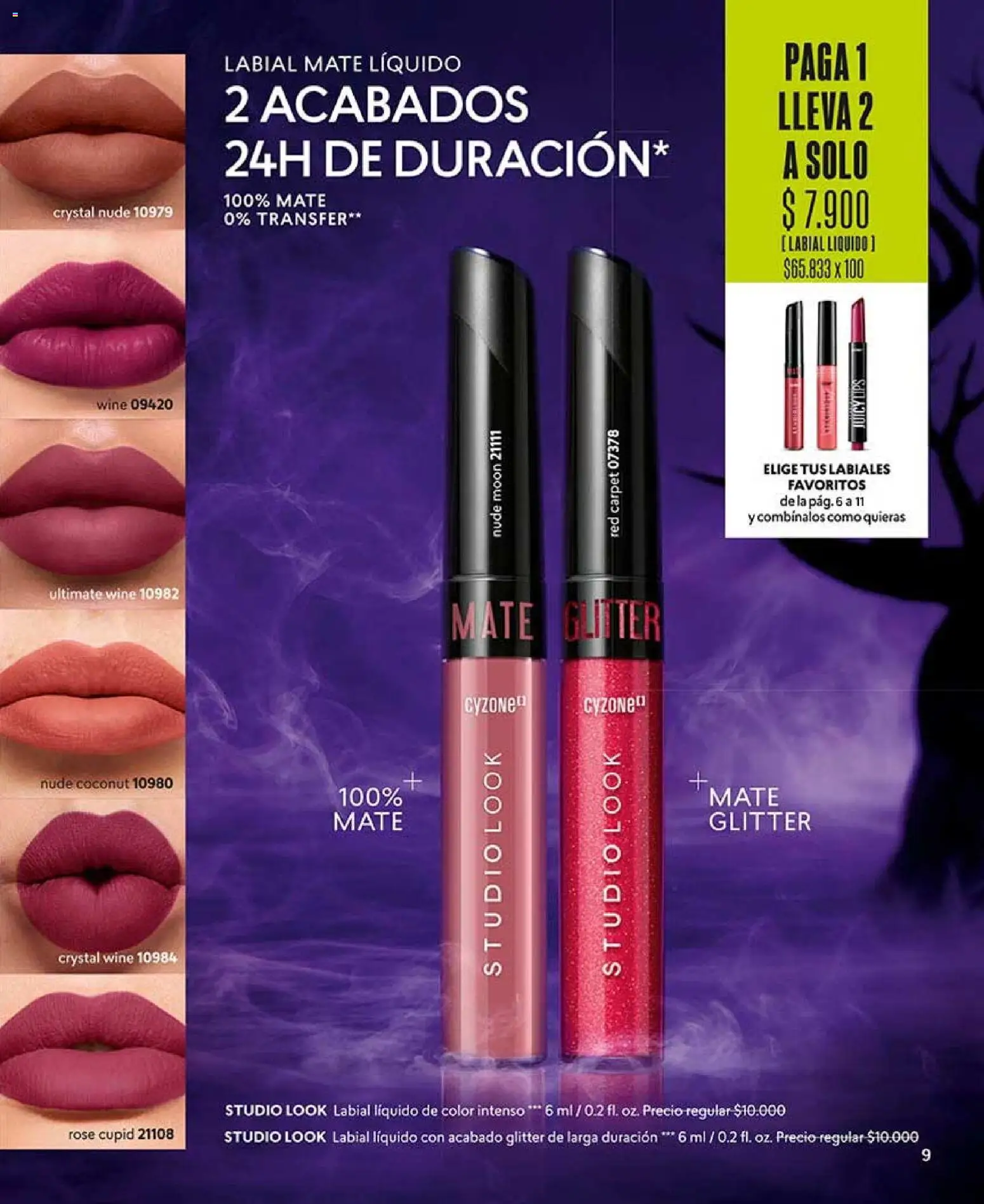 Catálogo CyZone Campaña 15 │ válido desde el 06.09.2026 | Página: 9 | Productos: Glitter, Mate, Labial