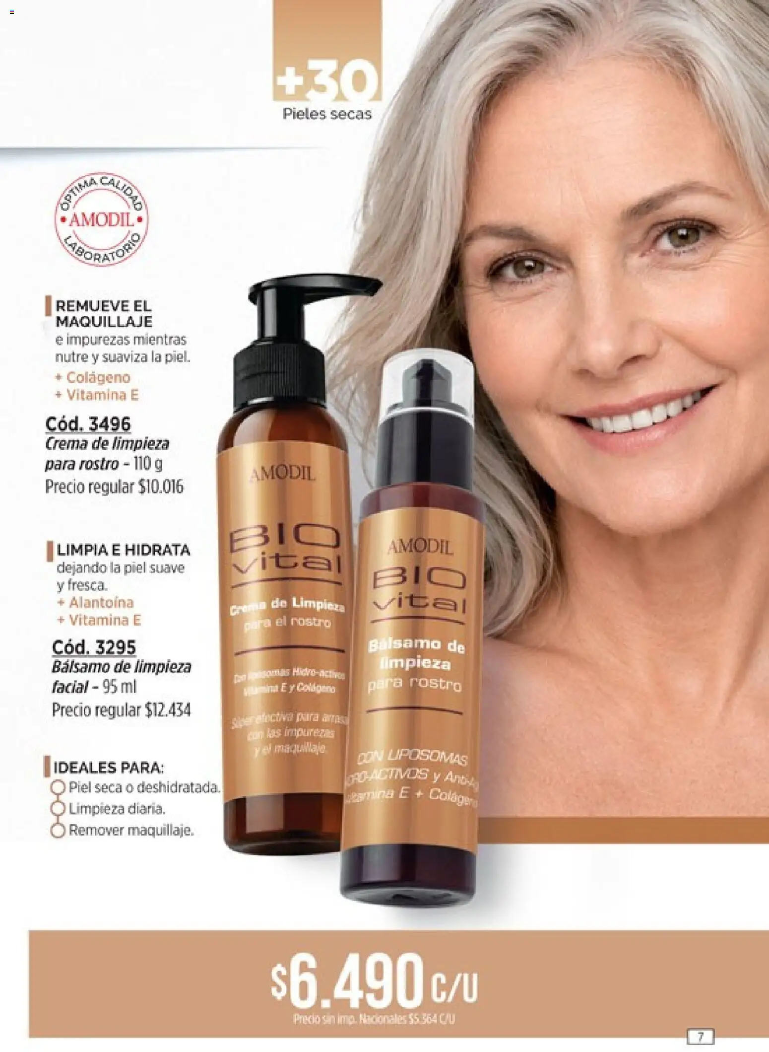 Catálogo Amodil Campaña 15 │ válido desde el 26/08/2026 | Página: 7 | Productos: Maquillaje, Crema de limpieza, Bálsamo, Crema