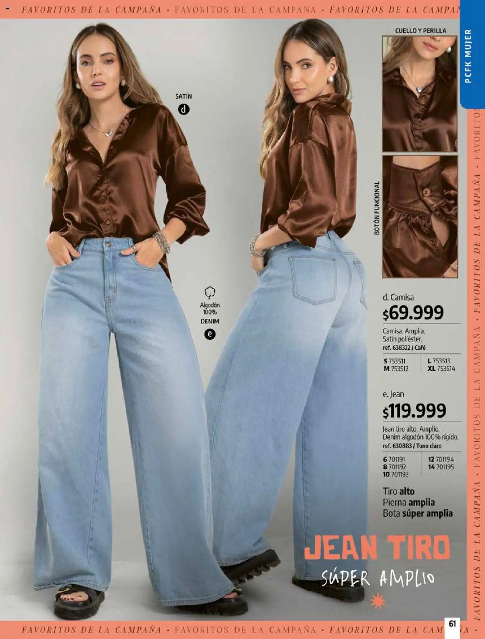 Pacifika revista - valida desde el 18/10/2026 | Página: 61 | Productos: Algodón, Jean, Cuello, Camisa