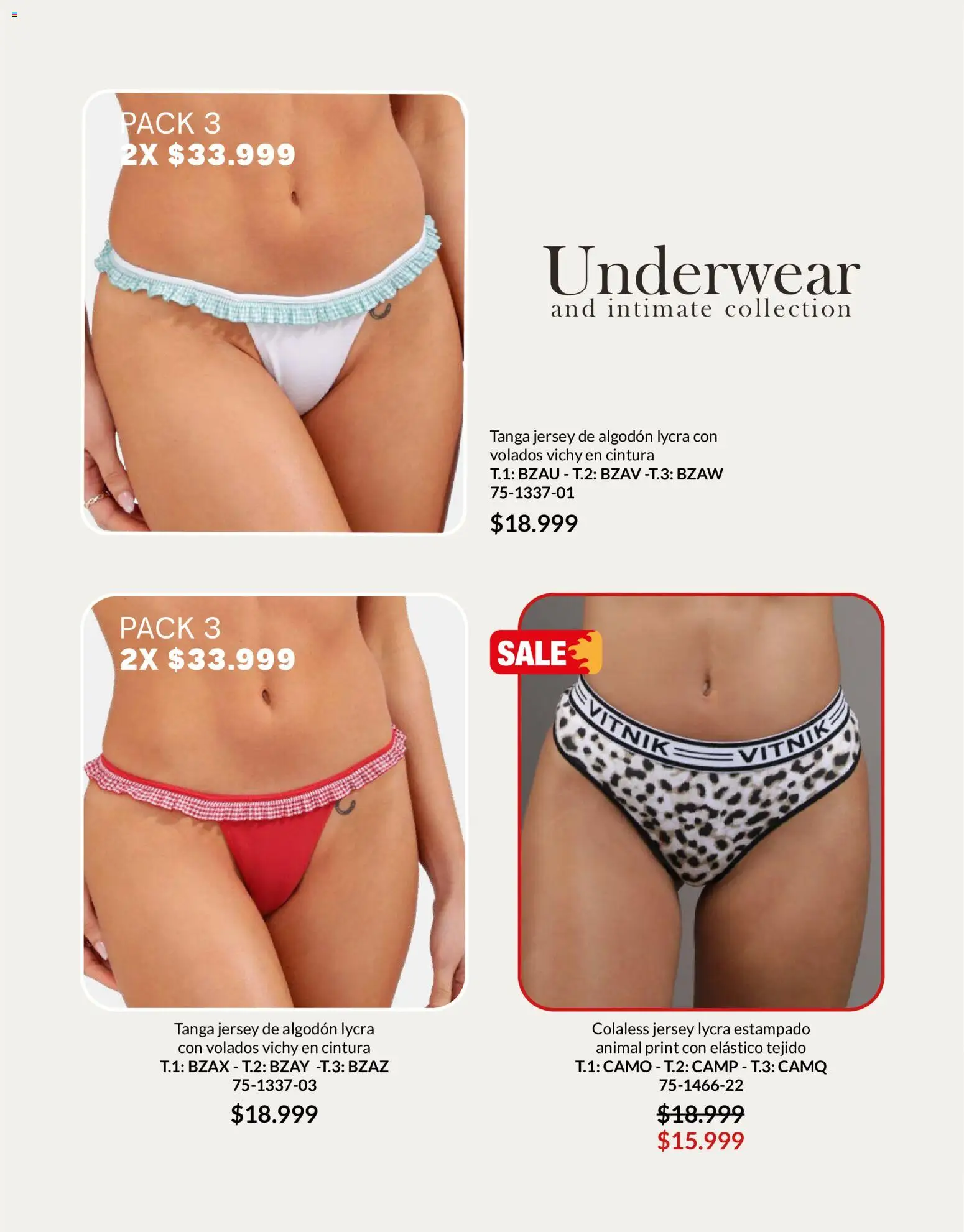 Vitnik - Underwear & Complements │ válido desde el 01/07/2026 | Página: 22 | Productos: Algodón