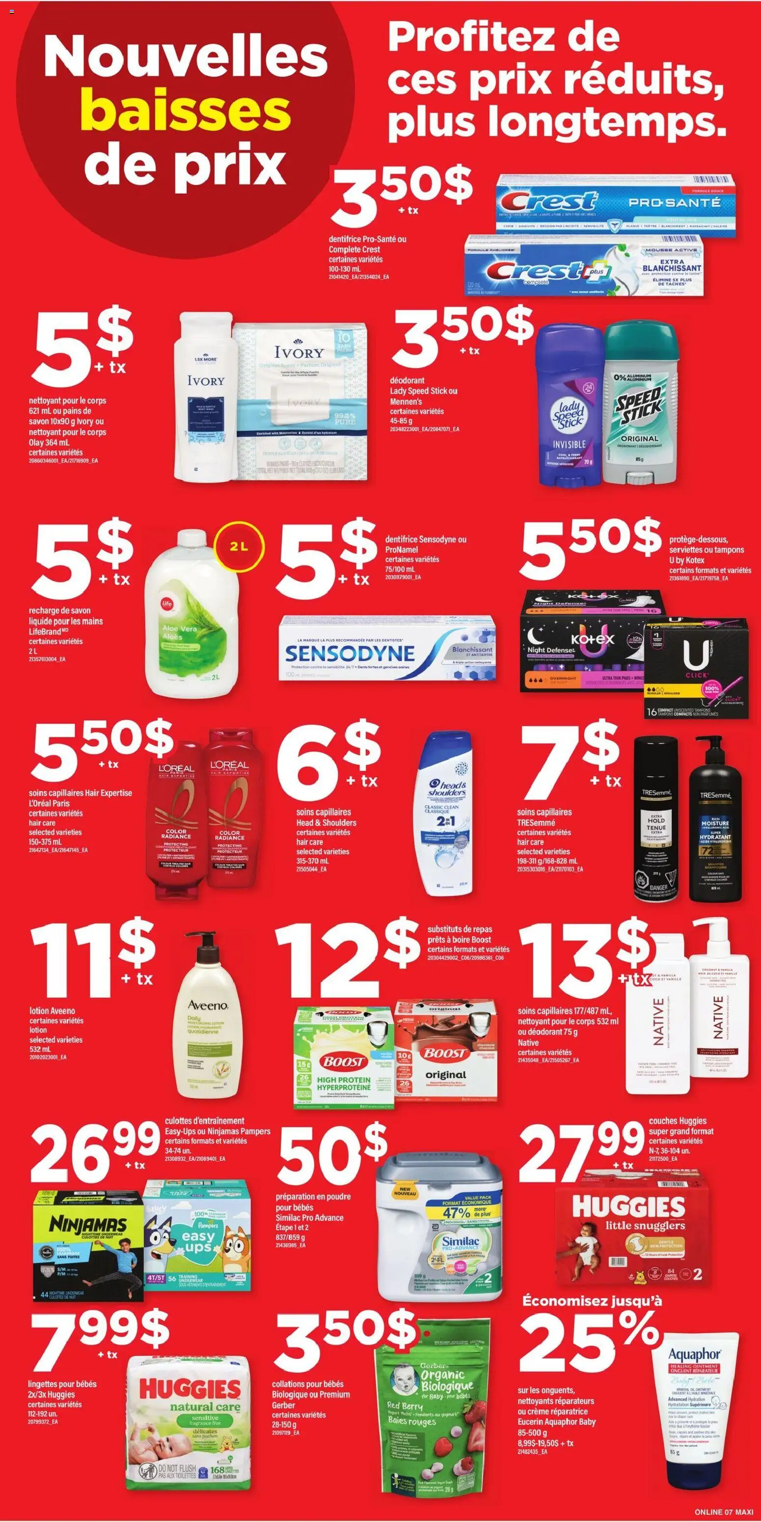 Maxi flyer valid from Jul 16, 2026 | Page: 10 | Products: Deodorant, Oil, Chocolate, Protein