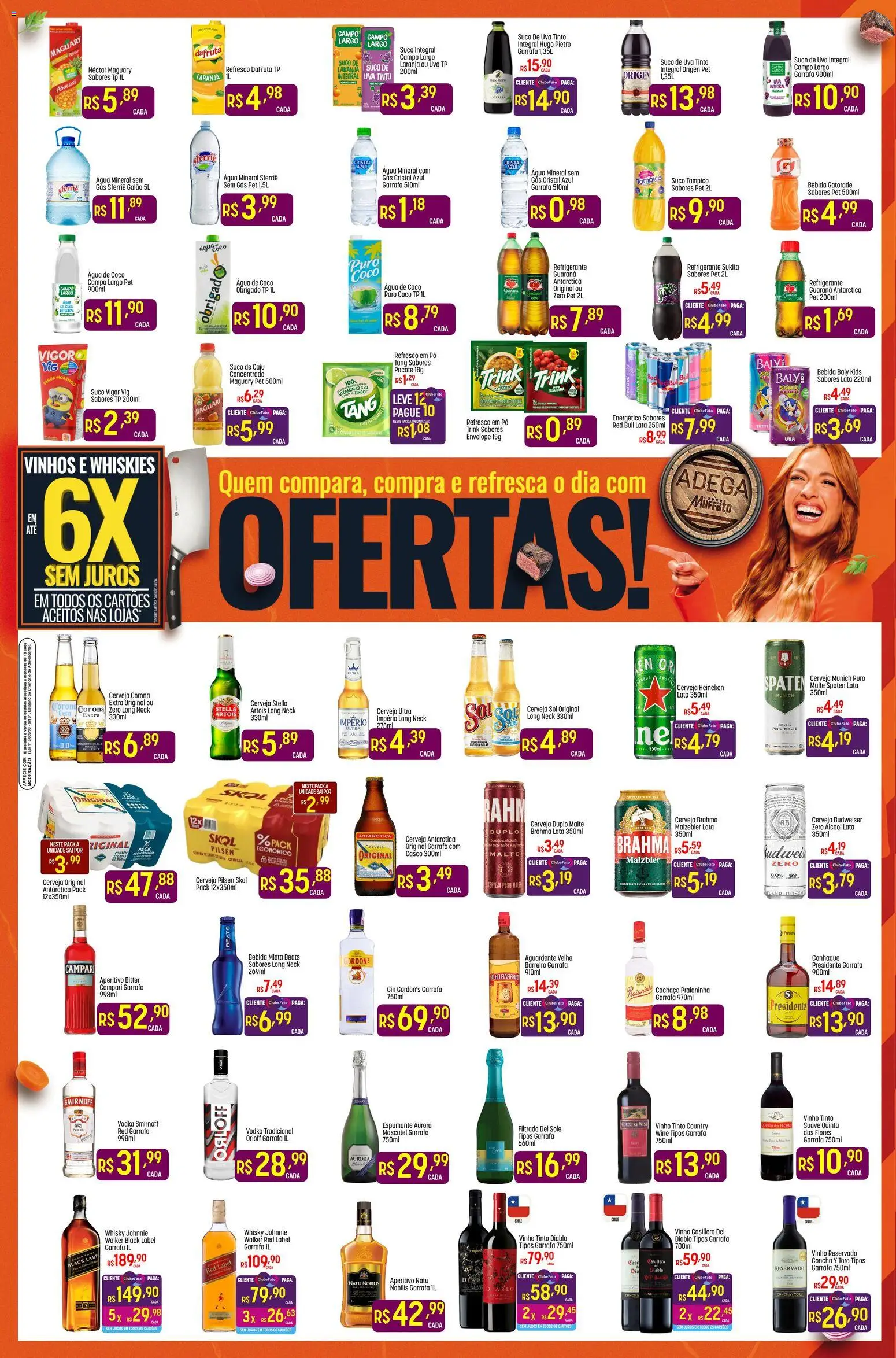 Super Muffato Folheto - válido de 21/07/2026 | Página: 4 | Produtos: Pó, Conhaque, Gin, Campari
