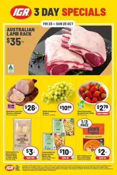 Preview of IGA 3 Day Specials WA - valid from 23/10/2026