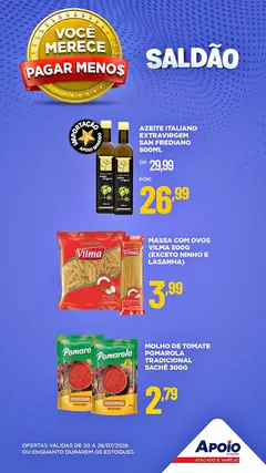Apoio Mineiro - Ofertas da semana - Pré-Visualização do folheto da loja Apoio Mineiro, válido de 20/07/2026