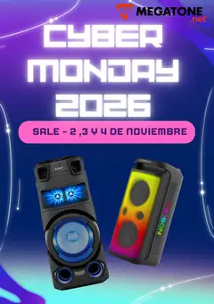 Vista previa Megatone - Cyber Monday válido desde el 26/10/2026