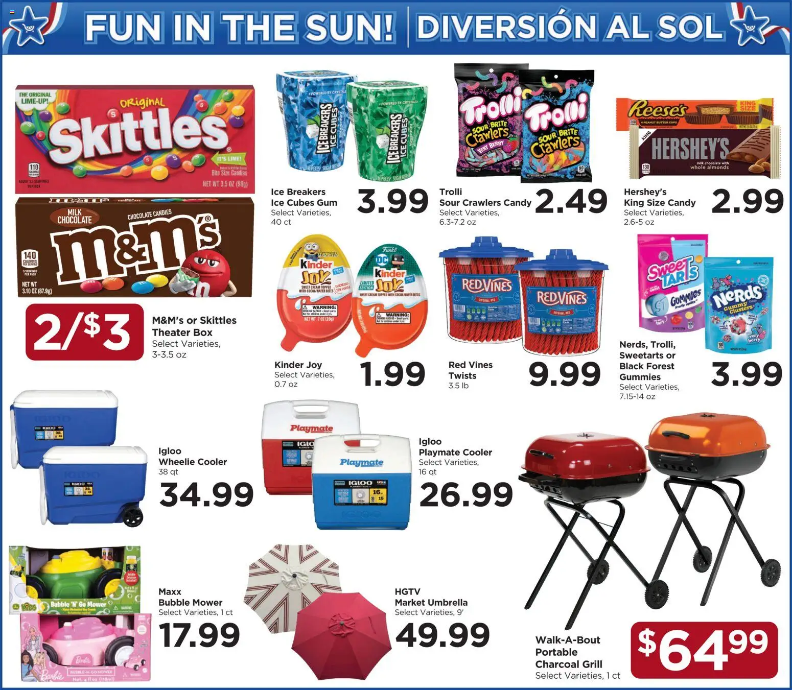 Food 4 Less Weekly Ad - valid from 06/24/2026 | Page: 9 | Products: Mower, Milk, Candies, Shirt