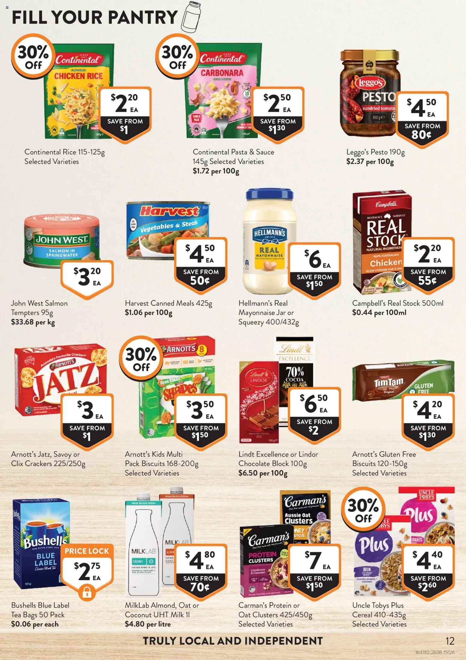 Foodworks catalogue - valid from 26/08/2026 | Page: 12 | Products: Cups, Crackers, Chocolate, Lindt