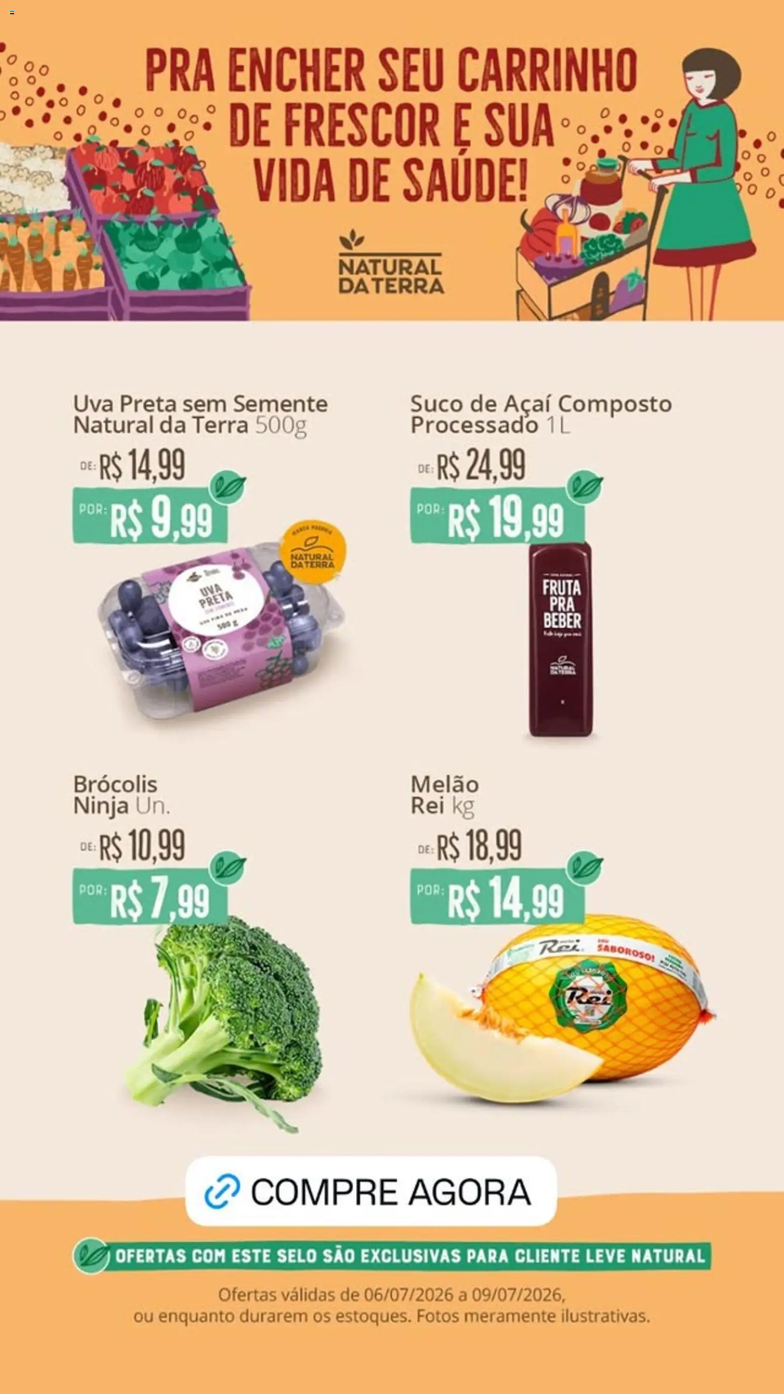 Natural da Terra – Ofertas da semana de 06/07/2026 | Promoções Online