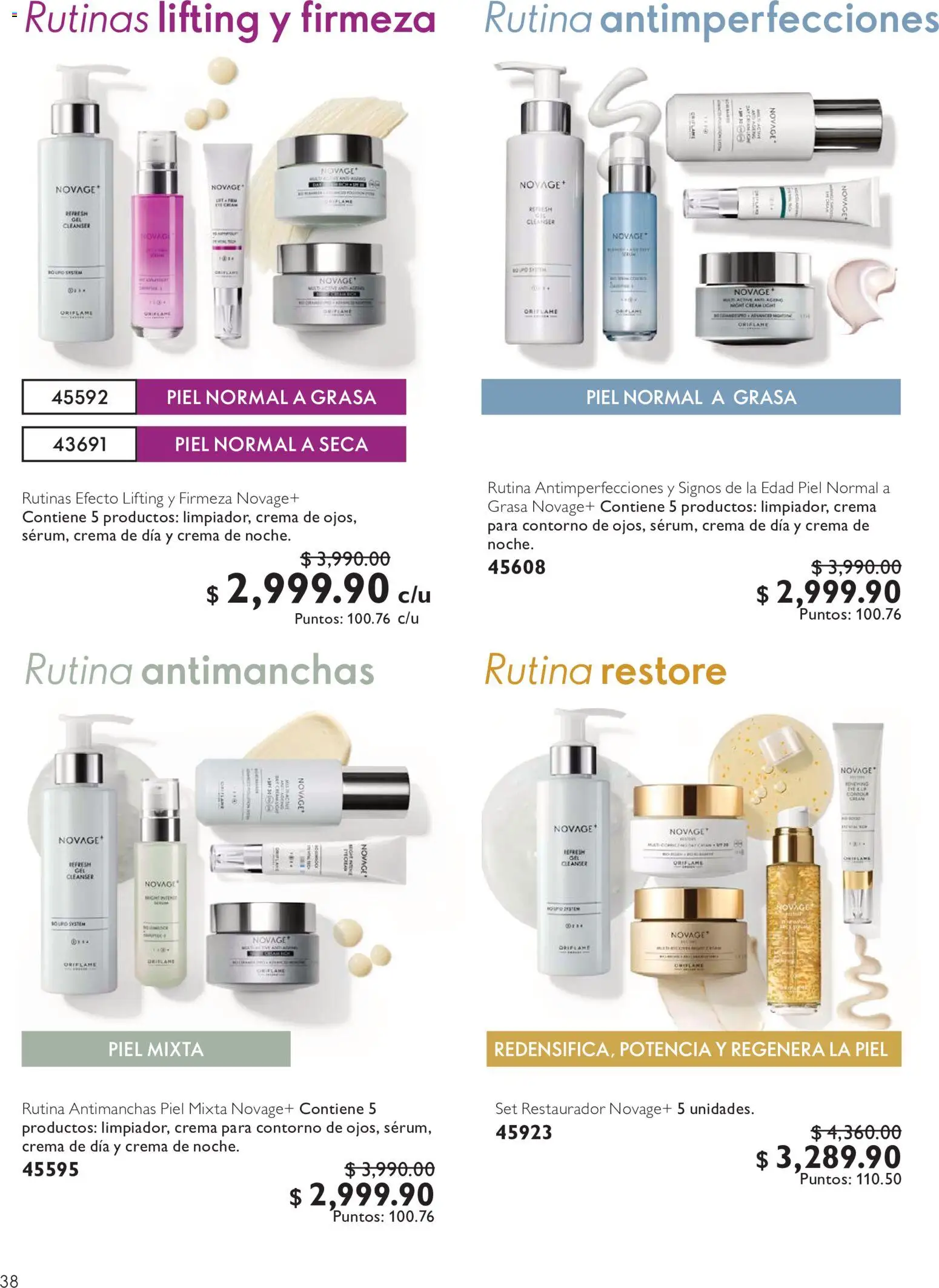 Nuevas ofertas de Oriflame válidas en toda la República Mexicana desde el 12/09/2026. ¡Encuentra las mejores ofertas en Oriflame campaña 13 2026! | Página: 38 | Productos: Crema, Contorno