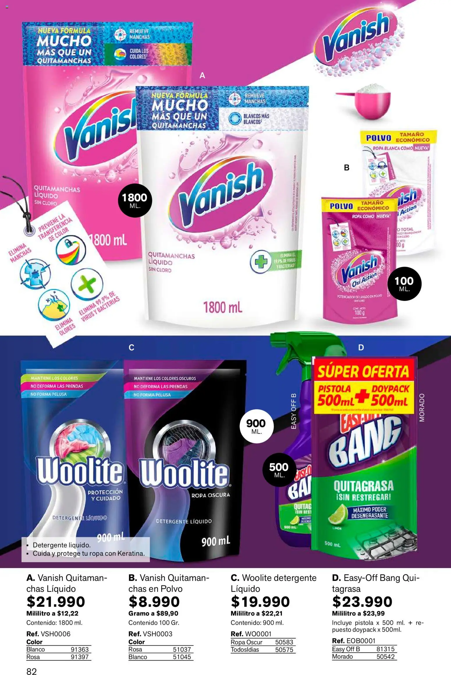 Leonisa revista - valida desde el 15/07/2026 | Página: 82 | Productos: Limón, Polvo, Quitamanchas, Detergente