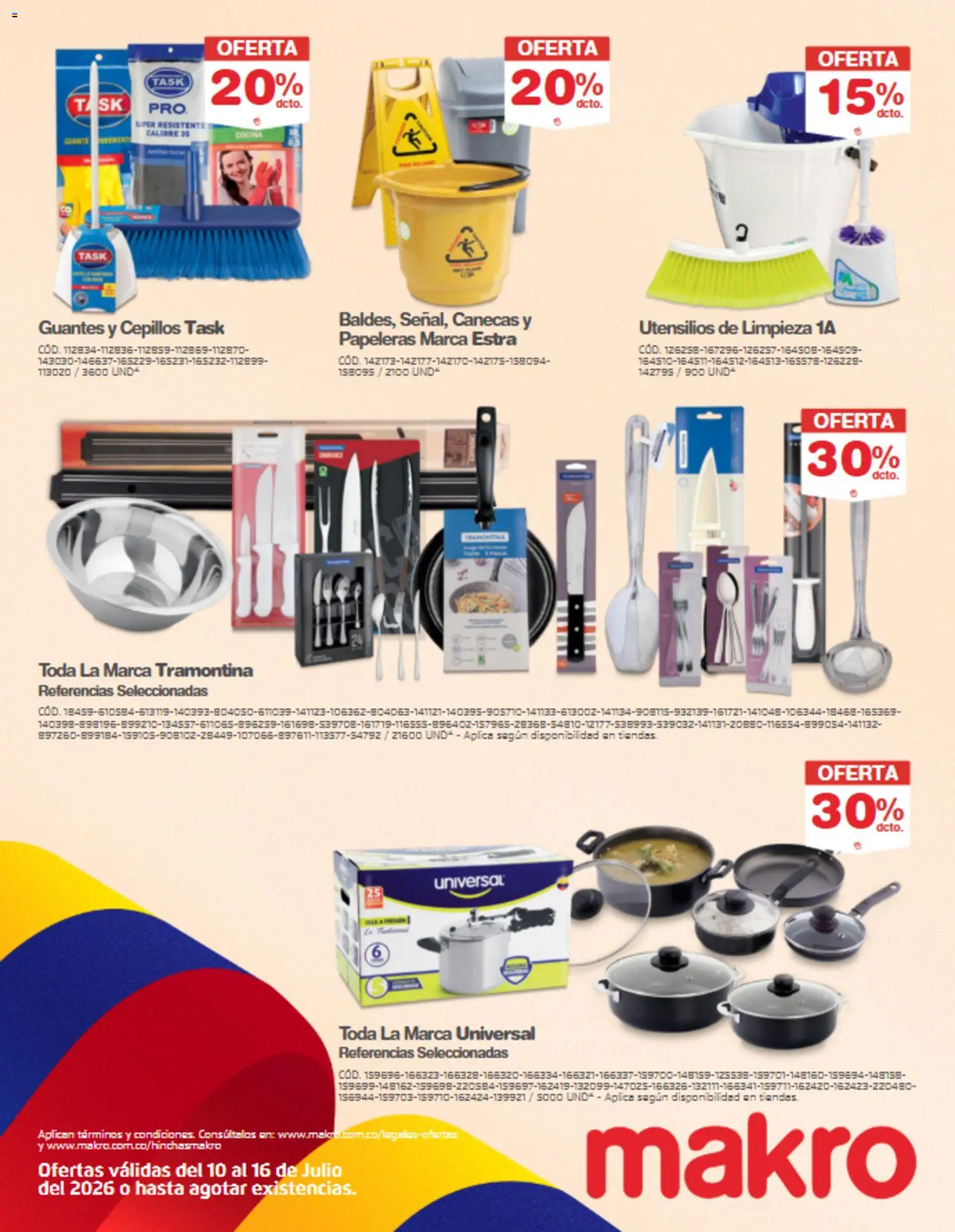 Makro revista - valida desde el 10/07/2026 | Página: 12 | Productos: Guantes, Cocina