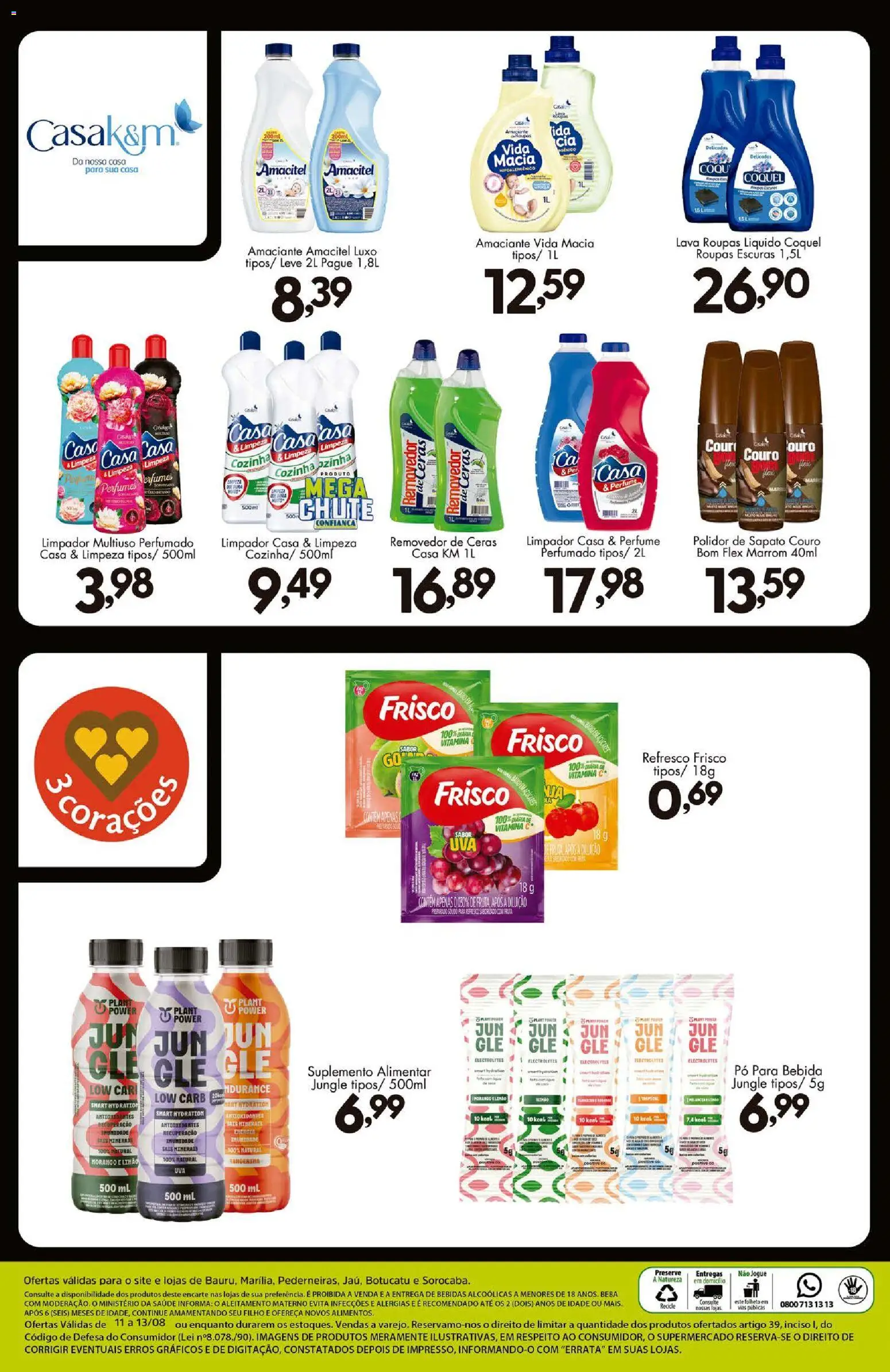 Confiança Folheto - válido de 11/08/2026 | Página: 9 | Produtos: Perfume, Limpador multiuso, Perfumes, Amaciante
