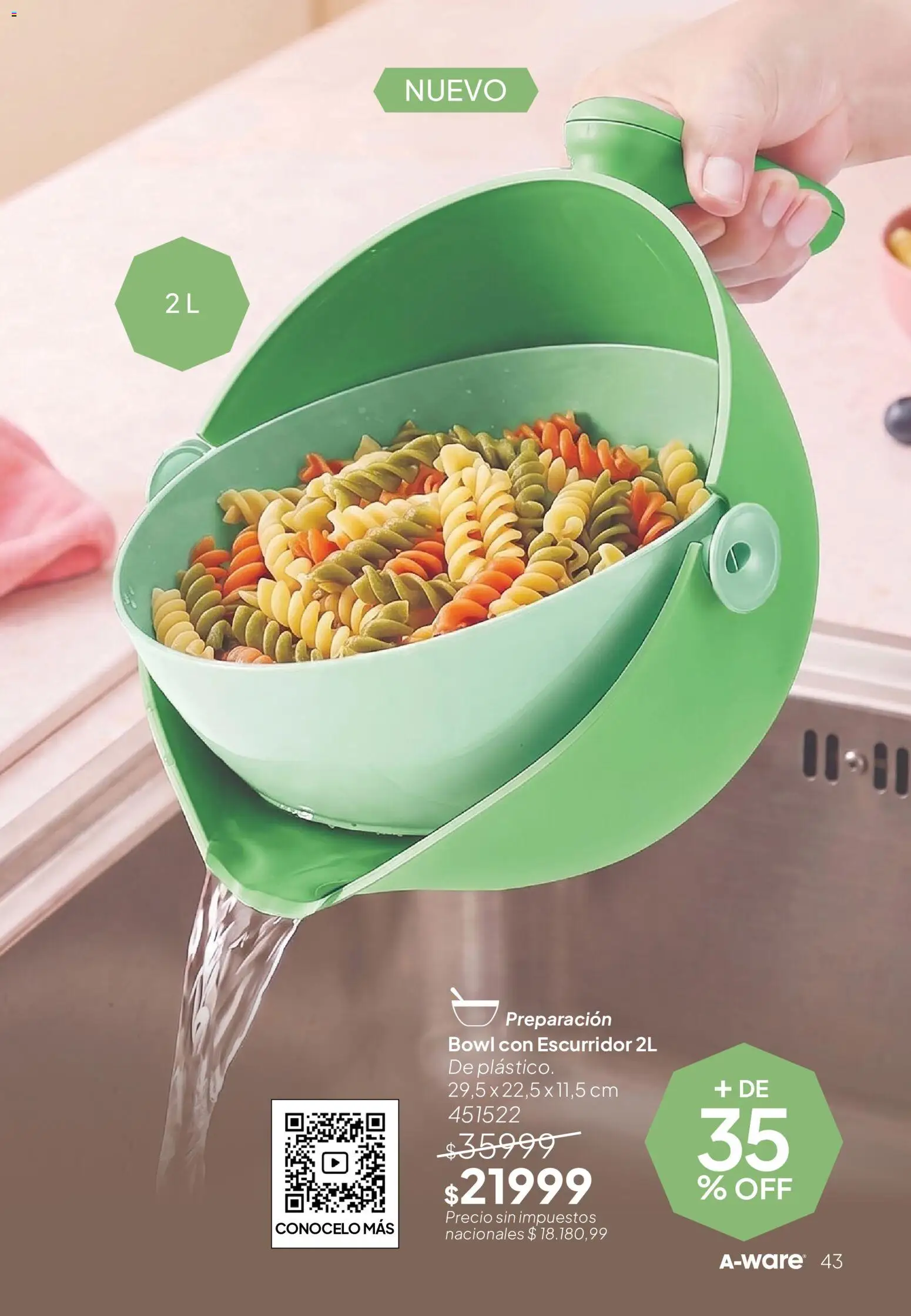 Tupperware Folleto │ válido desde el 01/09/2026 | Página: 44 | Productos: Bowl, Escurridor