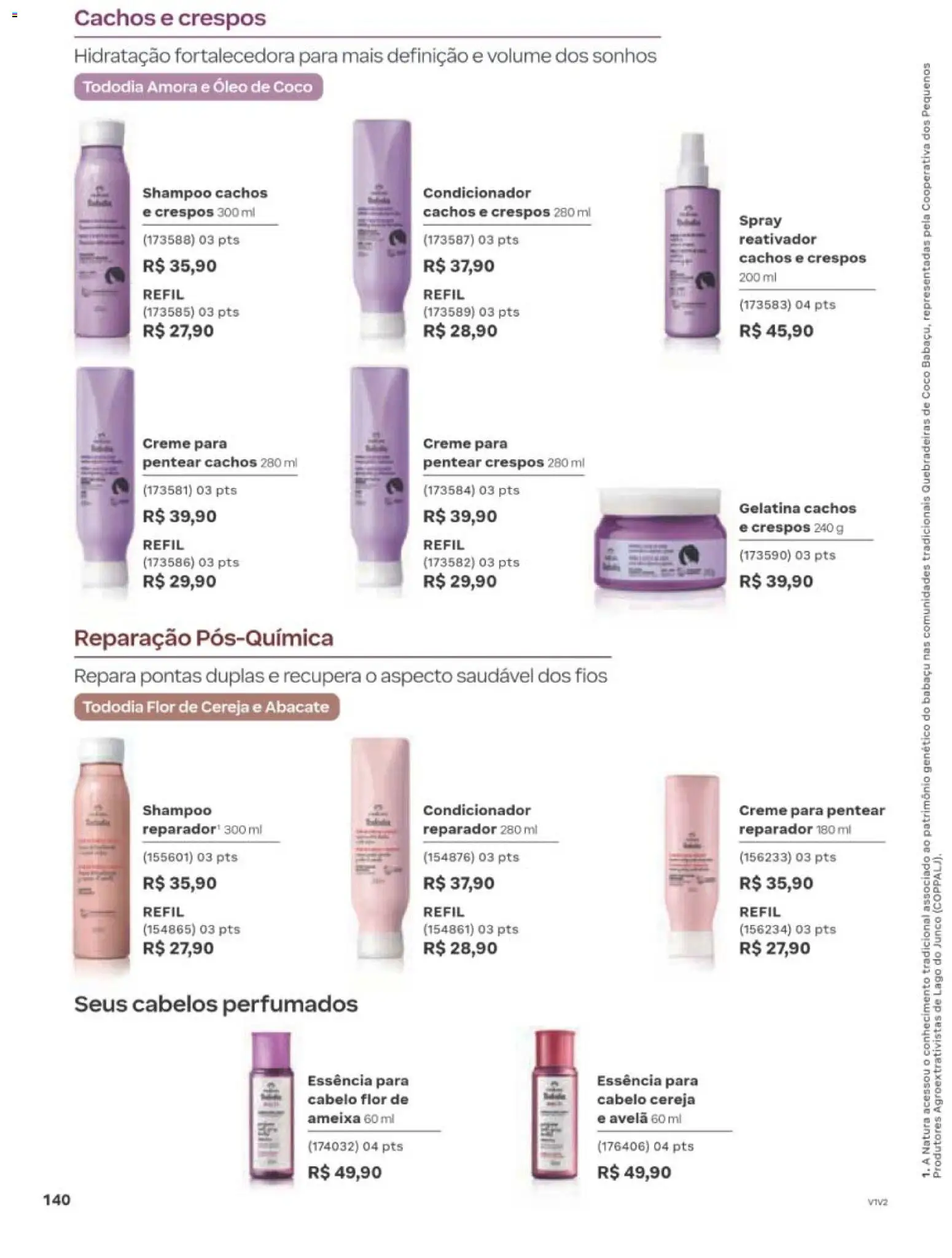Natura Folheto - válido de 10/08/2026 | Página: 143 | Produtos: Coco, Shampoo, Óleo de coco, Avelã