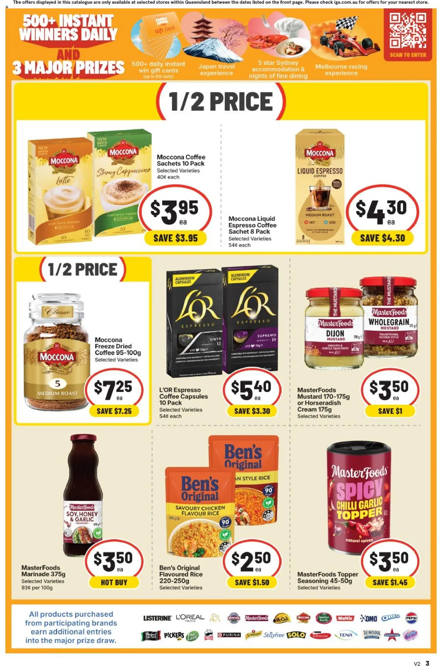 IGA catalogue - valid from 22/07/2026 | Page: 3 | Products: Chicken, Rice, Pepsi, Cream