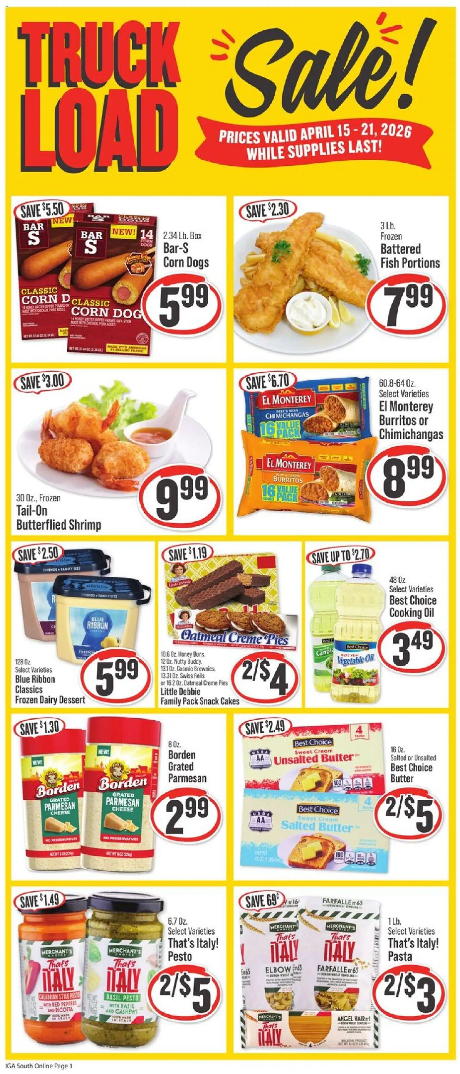 IGA Weekly Ad - valid from 15.04.2026 | Page: 6 | Products: Box, Fish, Pasta, Cream
