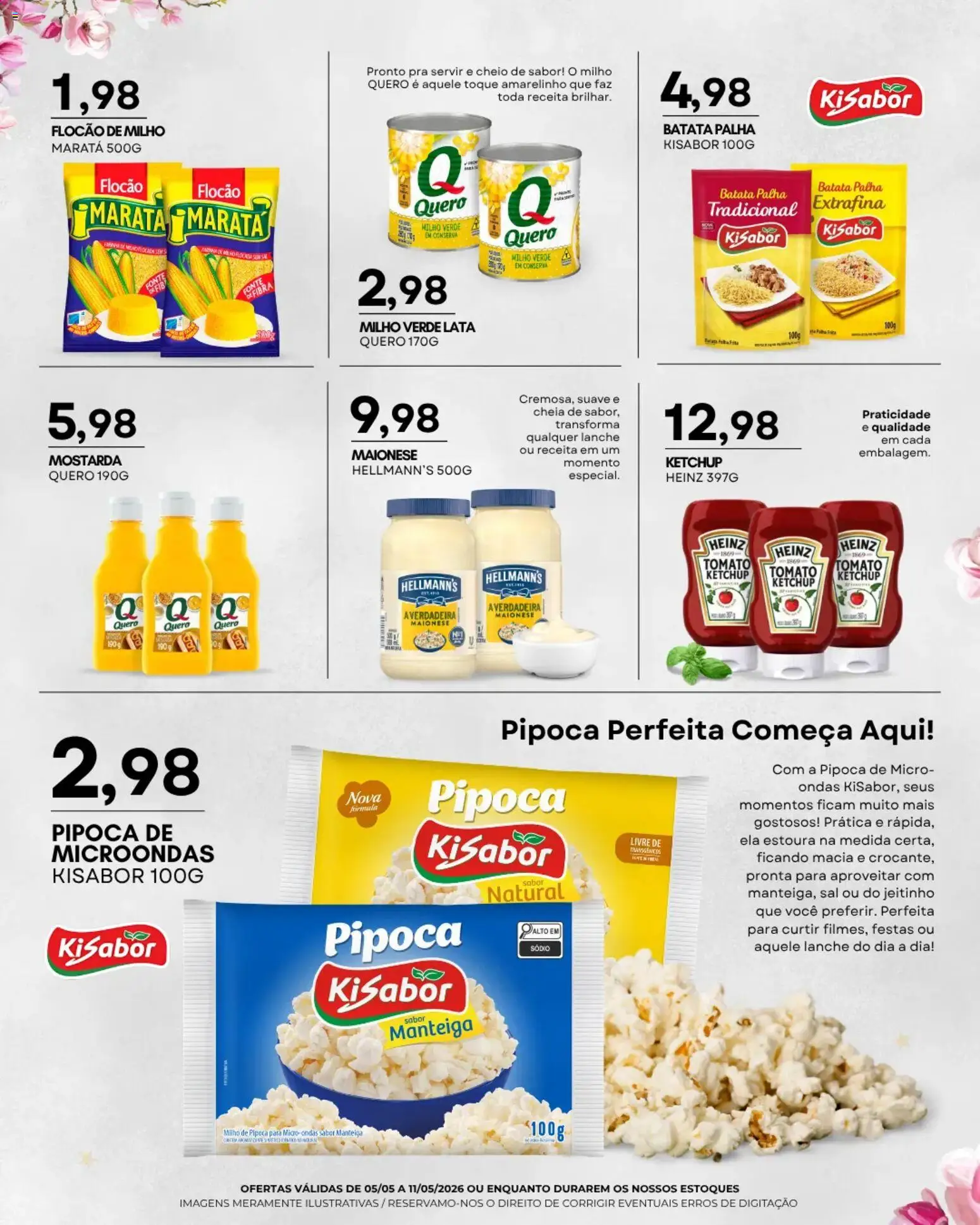 Mercadão Atacadista Folheto - válido de 05.05.2026 | Página: 5 | Produtos: Milho verde, Manteiga, Batata palha, Batata