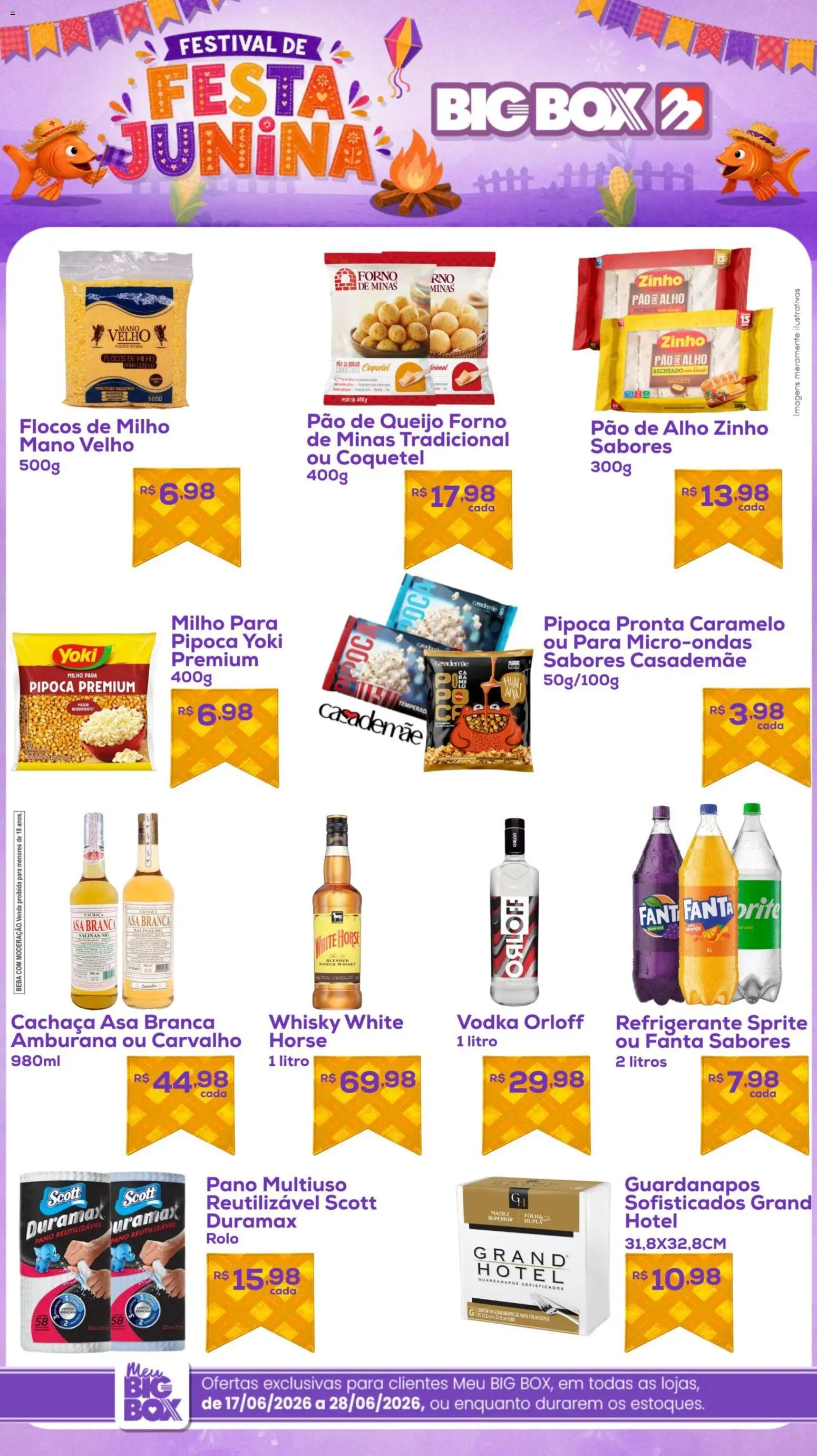 Big Box Folheto - válido de 17.06.2026 | Página: 1 | Produtos: Alho, Rolo, Flocos, Refrigerante