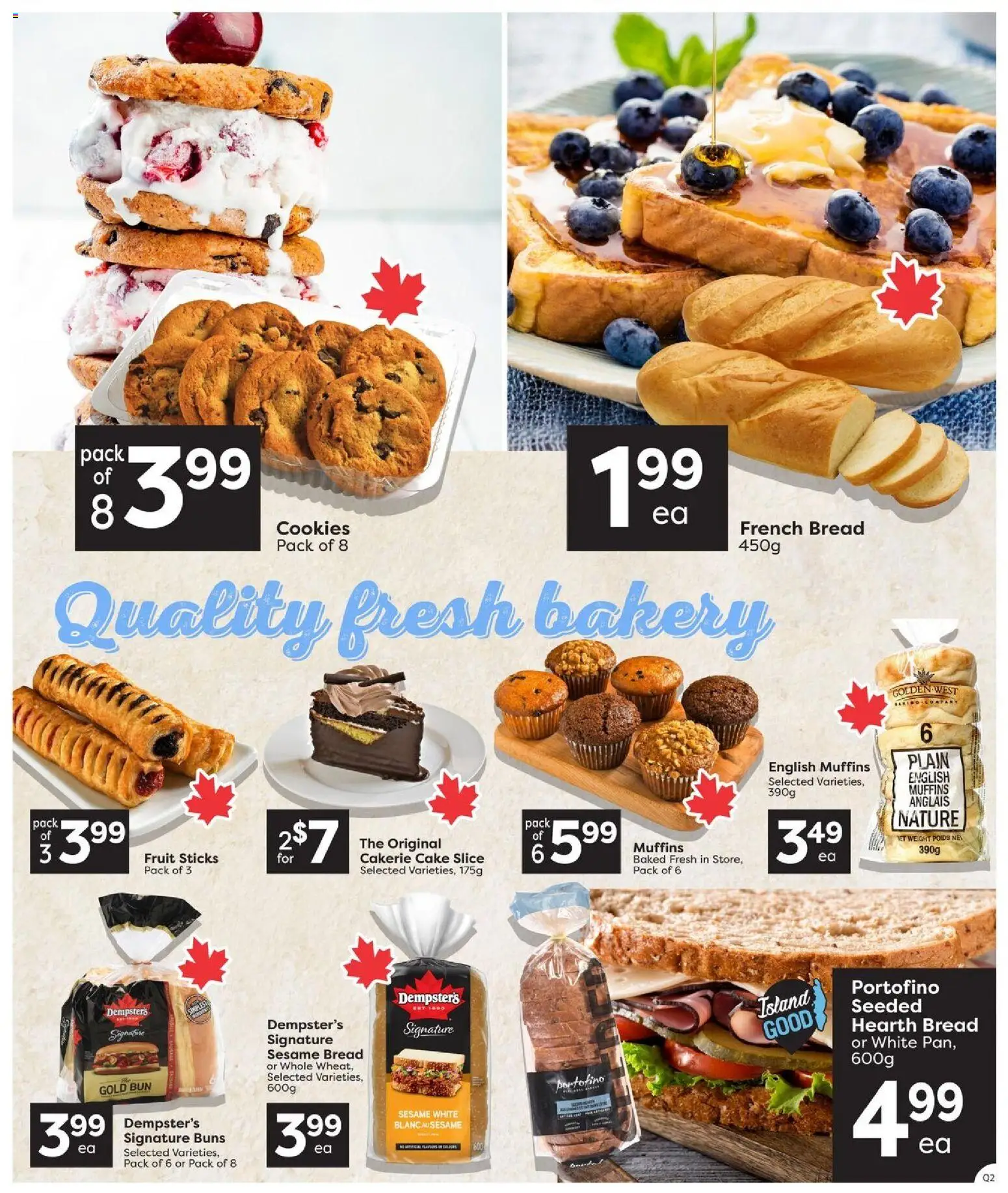 Quality Foods flyer valid from Aug 27, 2026 | Page: 5 | Products: Cookies, Muffins, Cake, Bread