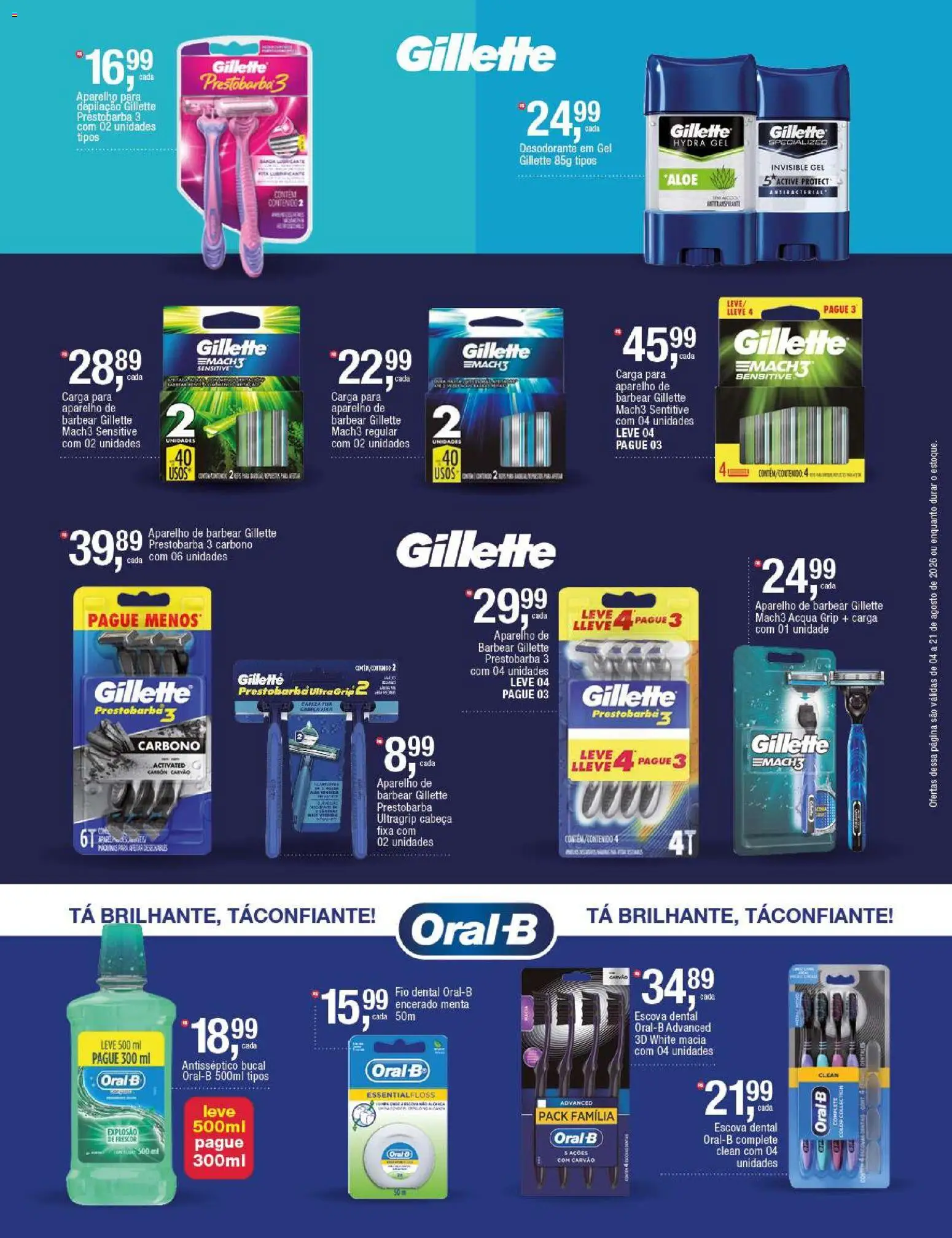 Frangolândia Folheto - válido de 04/08/2026 | Página: 3 | Produtos: Escova, Desodorante, Casaco, Oral B escova