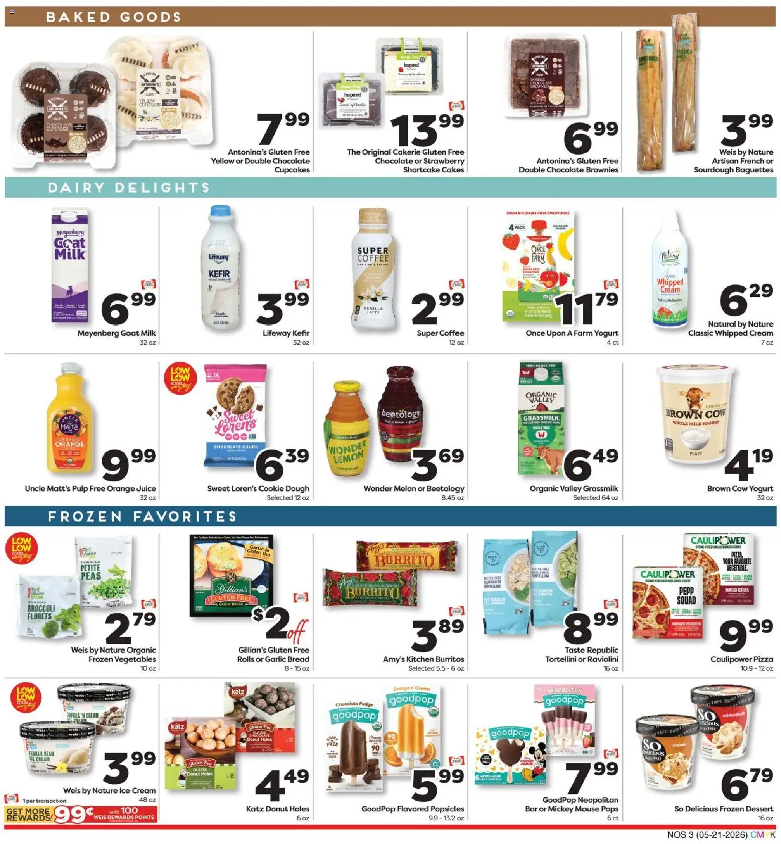 Weis Monthly Ad Natural & Living - valid from 21.05.2026 | Page: 3 | Products: Coffee, Cream, Lemon, 2人掛けソファ
