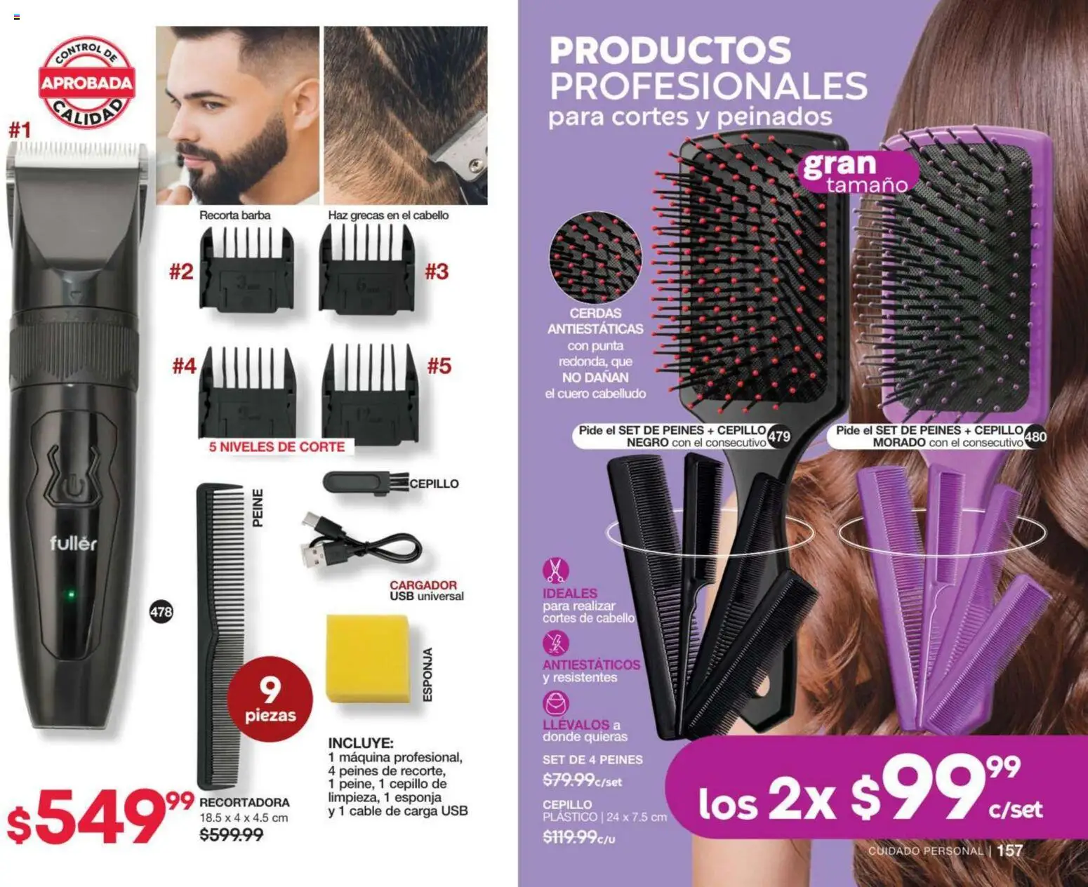 Nuevas ofertas de Fuller válidas en toda la República Mexicana desde el 02/09/2026. ¡Encuentra las mejores ofertas en Fuller campaña 11 2026! | Página: 80 | Productos: Usb, Cepillo, Cable, Peine