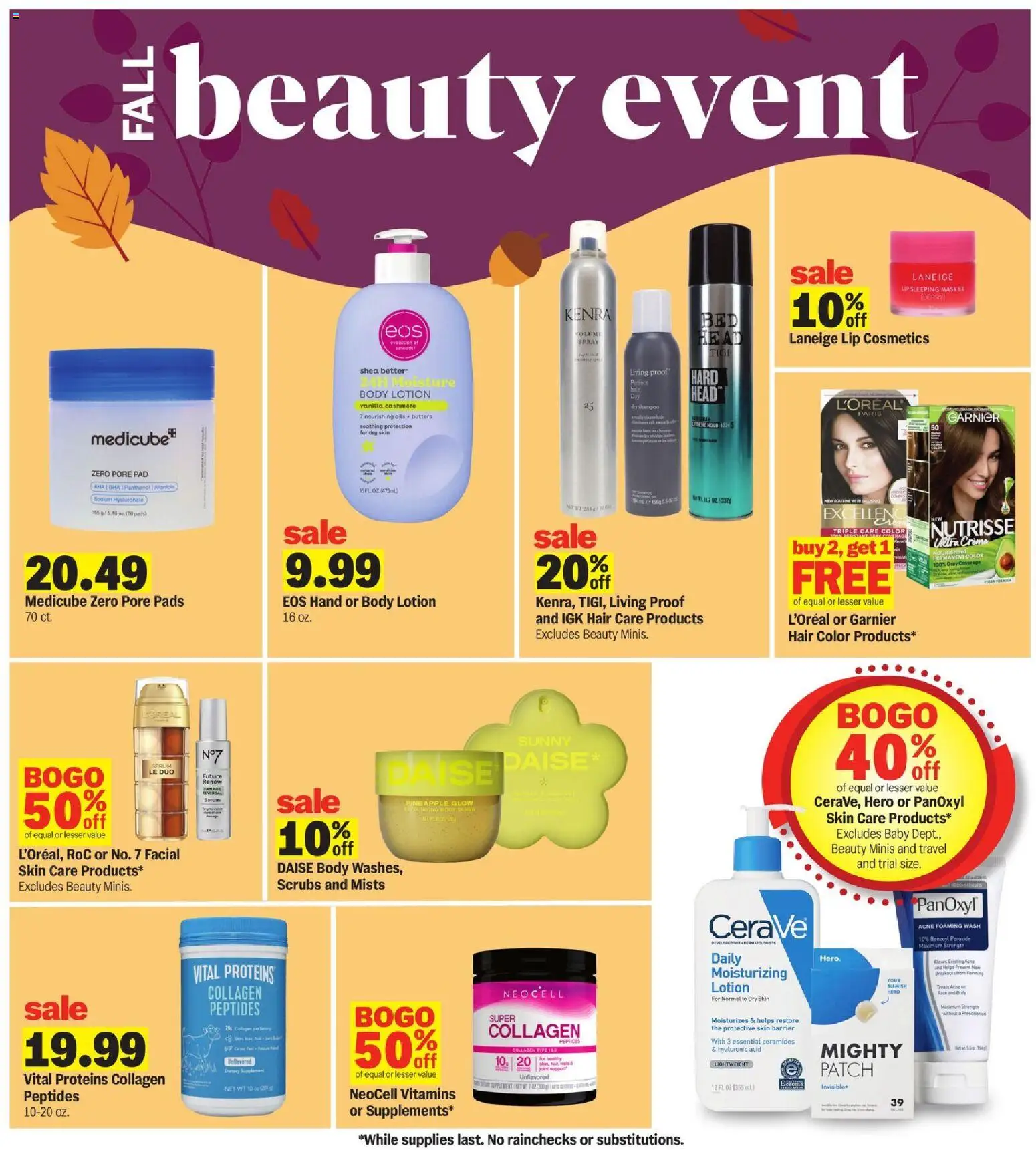 Meijer Weekly Ad - MI - valid from 09/23/2026 | Page: 28 | Products: Shampoo, Hair color, Pineapple, Pads