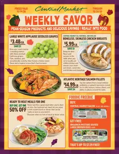 Preview of Central Market weekly ads valid from 10/14/2026