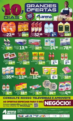 Arena Atacado ofertas Especiais - Pré-Visualização do folheto da loja Arena Atacado, válido de 03/08/2026 | Página: 1 | Produtos: Batata palha, Copos, Palito de dente, Pão francês